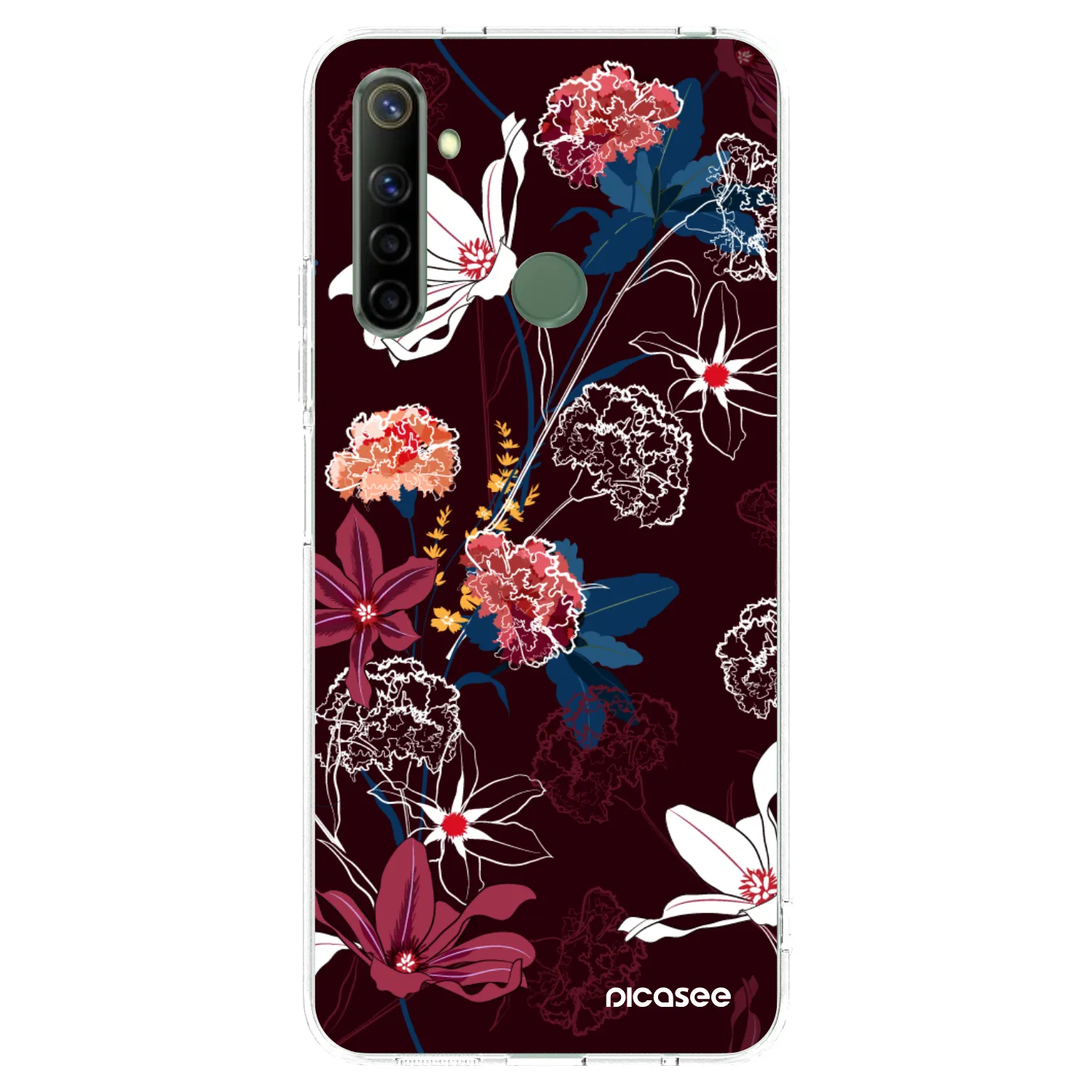 Picasee silikonski prozorni ovitek za Realme 6i - Dark Meadow