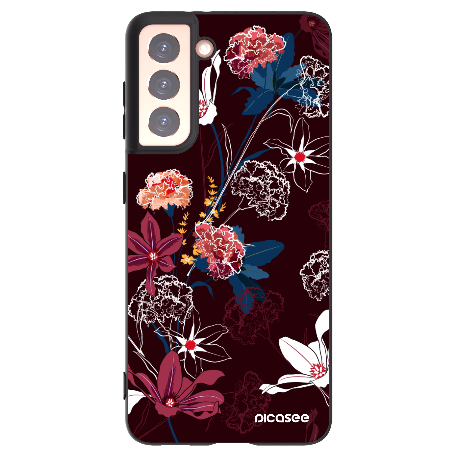 Picasee silikonski črni ovitek za Samsung Galaxy S21 5G G991B - Dark Meadow