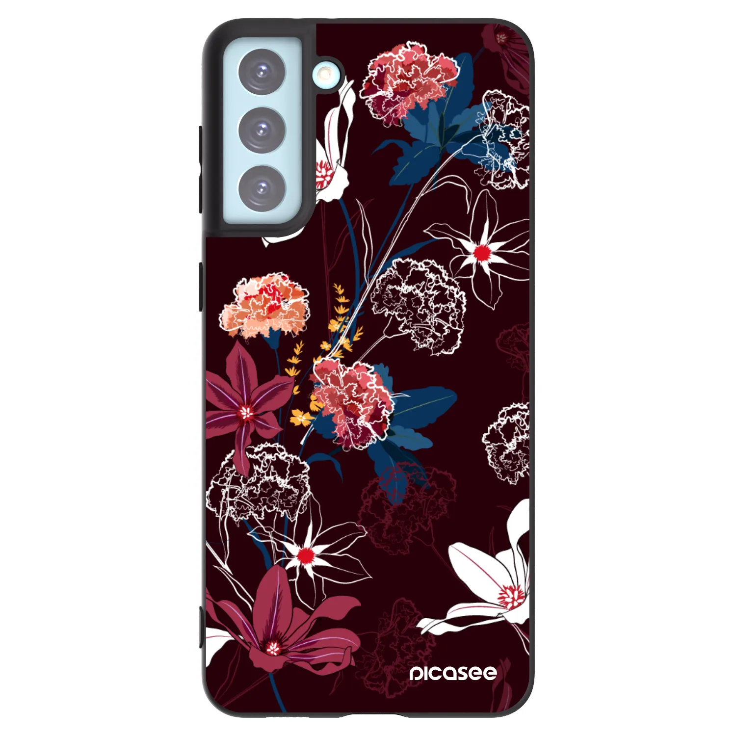 Picasee silikonski črni ovitek za Samsung Galaxy S21+ 5G G996F - Dark Meadow