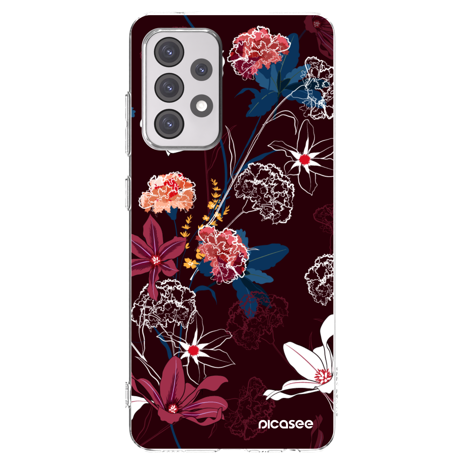 Picasee silikonski prozorni ovitek za Samsung Galaxy A52 5G A525F - Dark Meadow