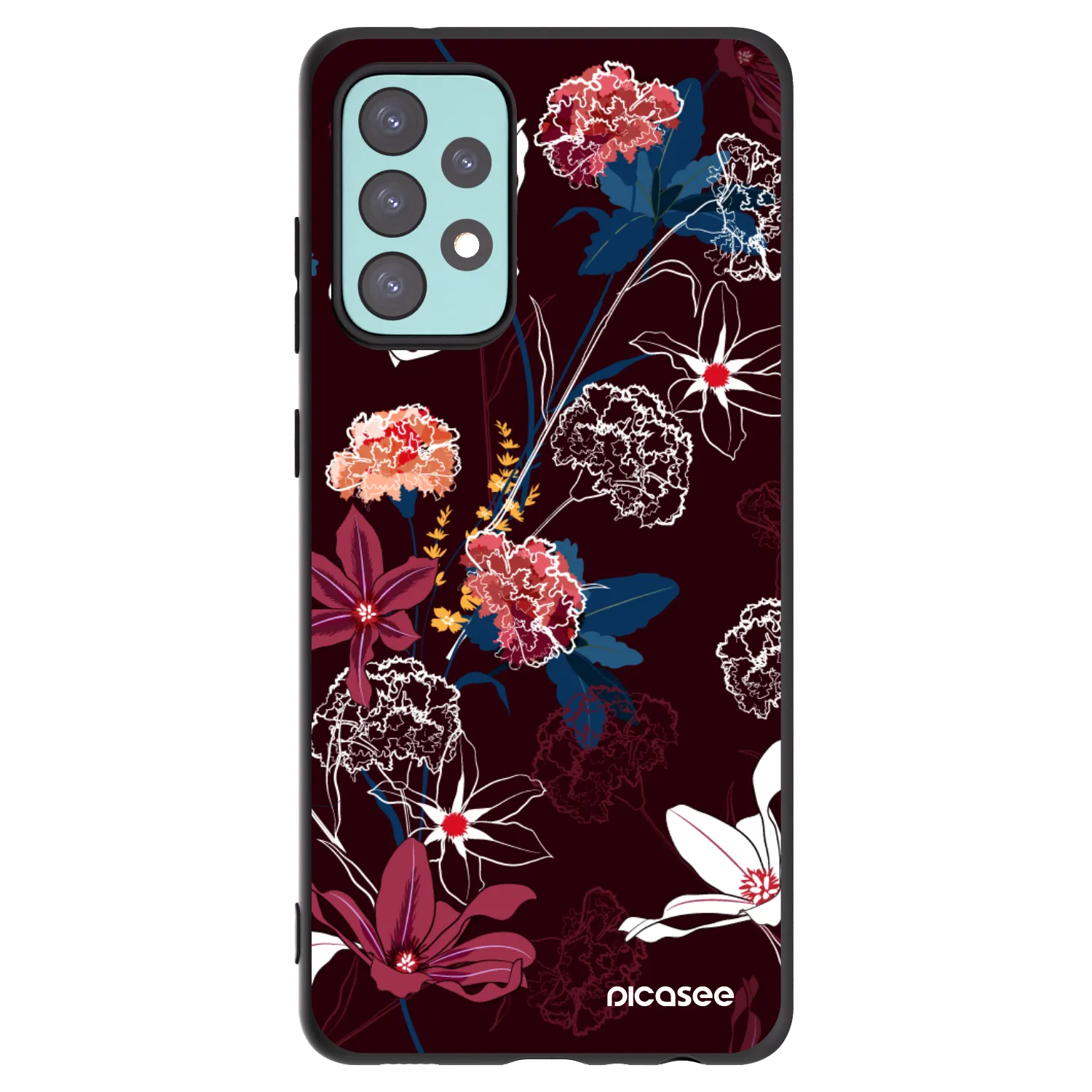 Picasee silikonski črni ovitek za Samsung Galaxy A72 A725F - Dark Meadow