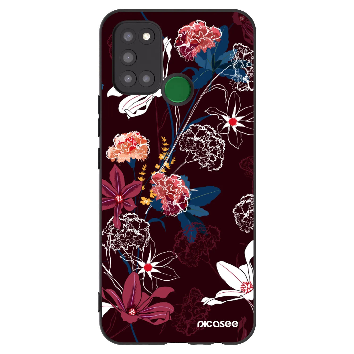 Picasee silikonski črni ovitek za Realme 7i - Dark Meadow