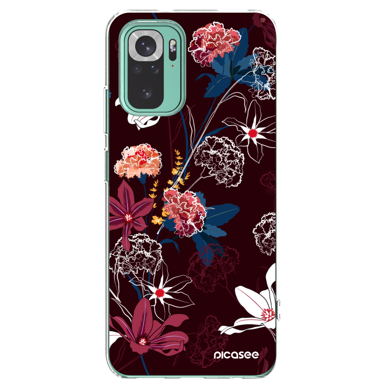 Picasee silikonski prozorni ovitek za Xiaomi Redmi Note 10 Pro - Dark Meadow