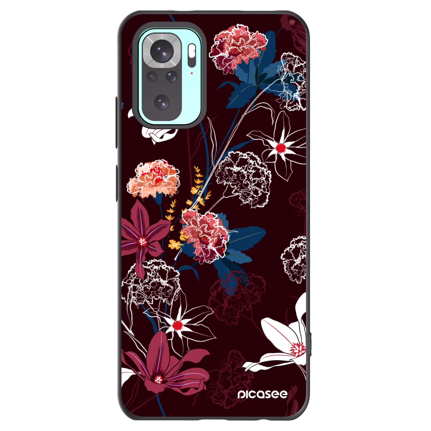 Picasee silikonski črni ovitek za Xiaomi Redmi Note 10 Pro - Dark Meadow
