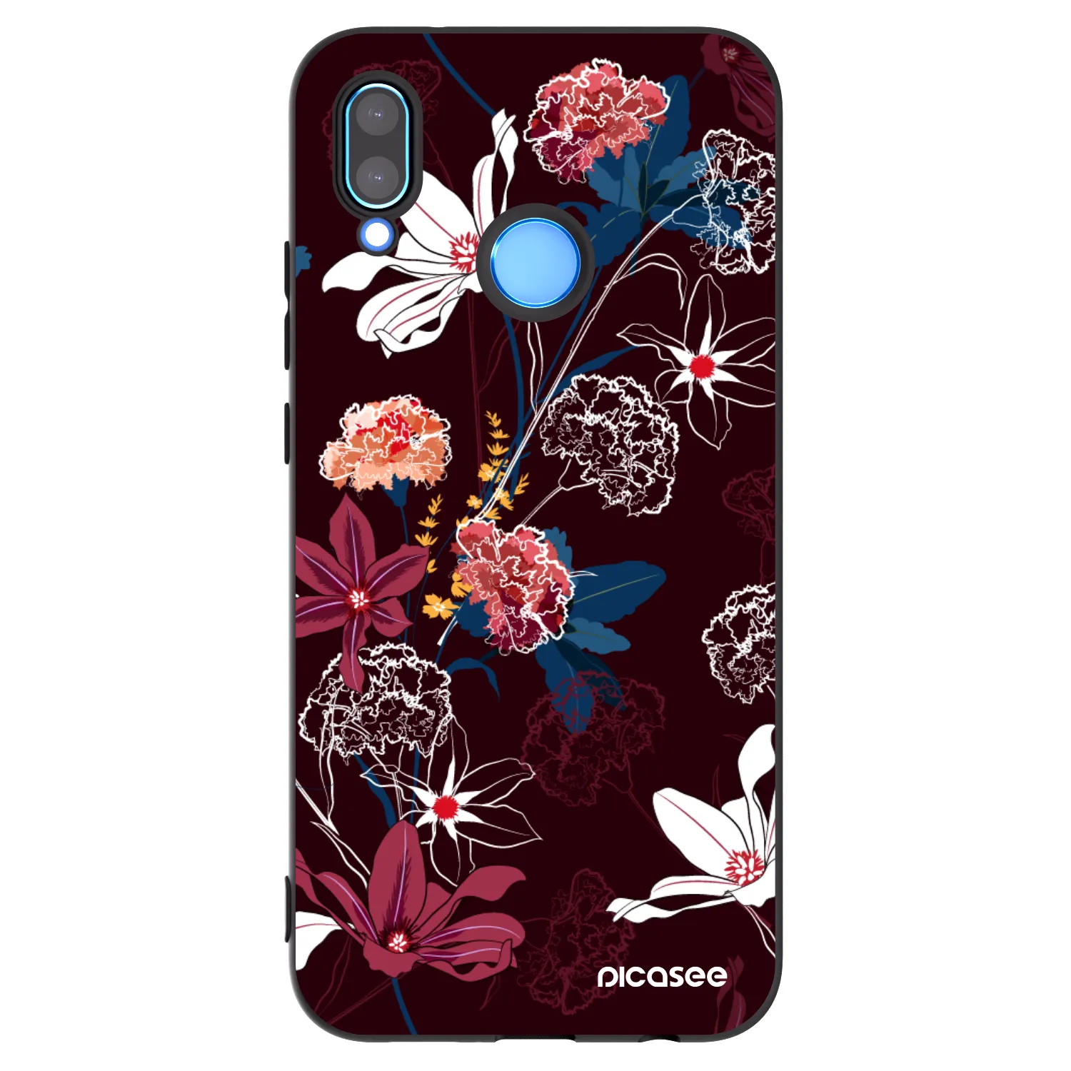 Picasee silikonski črni ovitek za Huawei P20 Lite - Dark Meadow