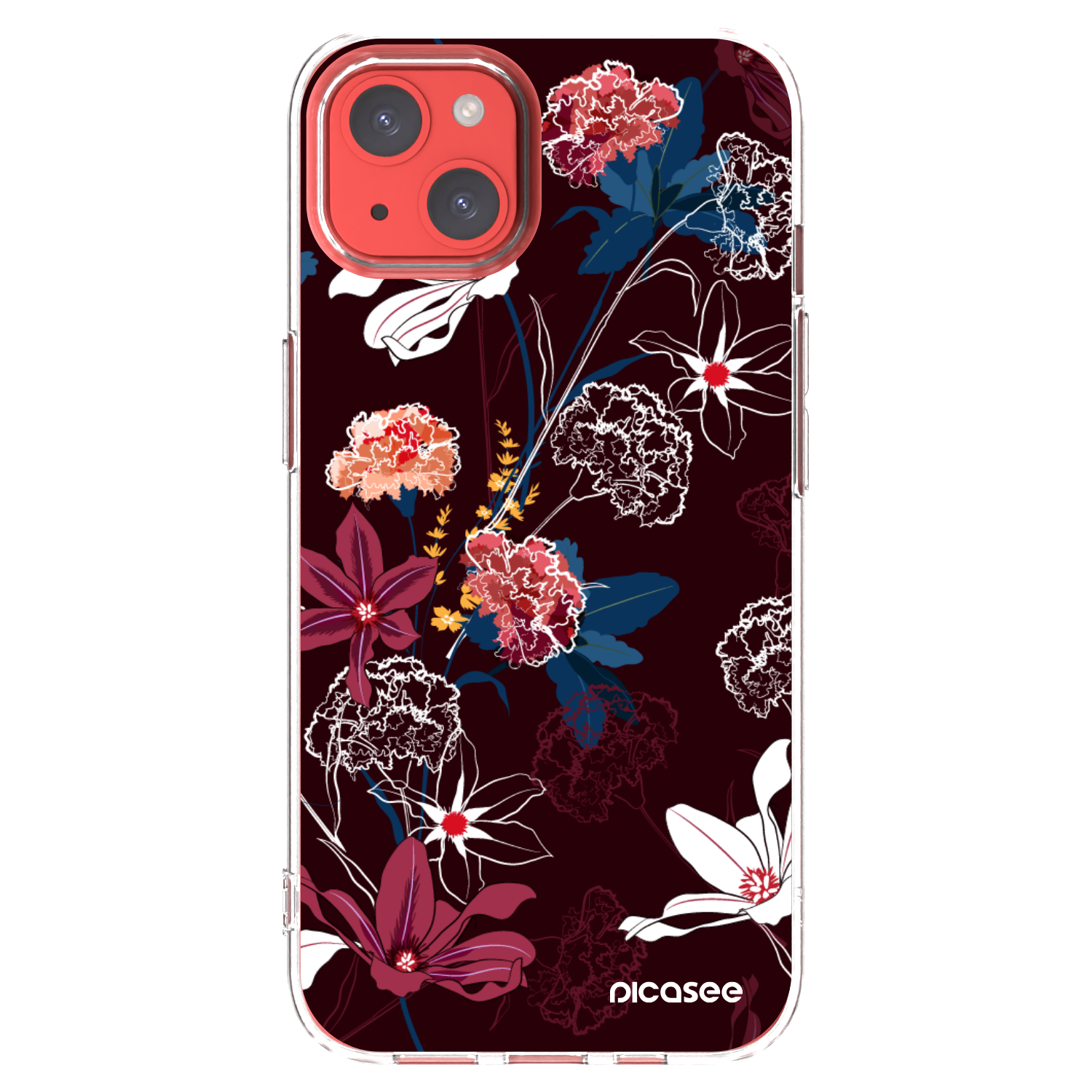 Picasee silikonski prozorni ovitek za Apple iPhone 13 - Dark Meadow