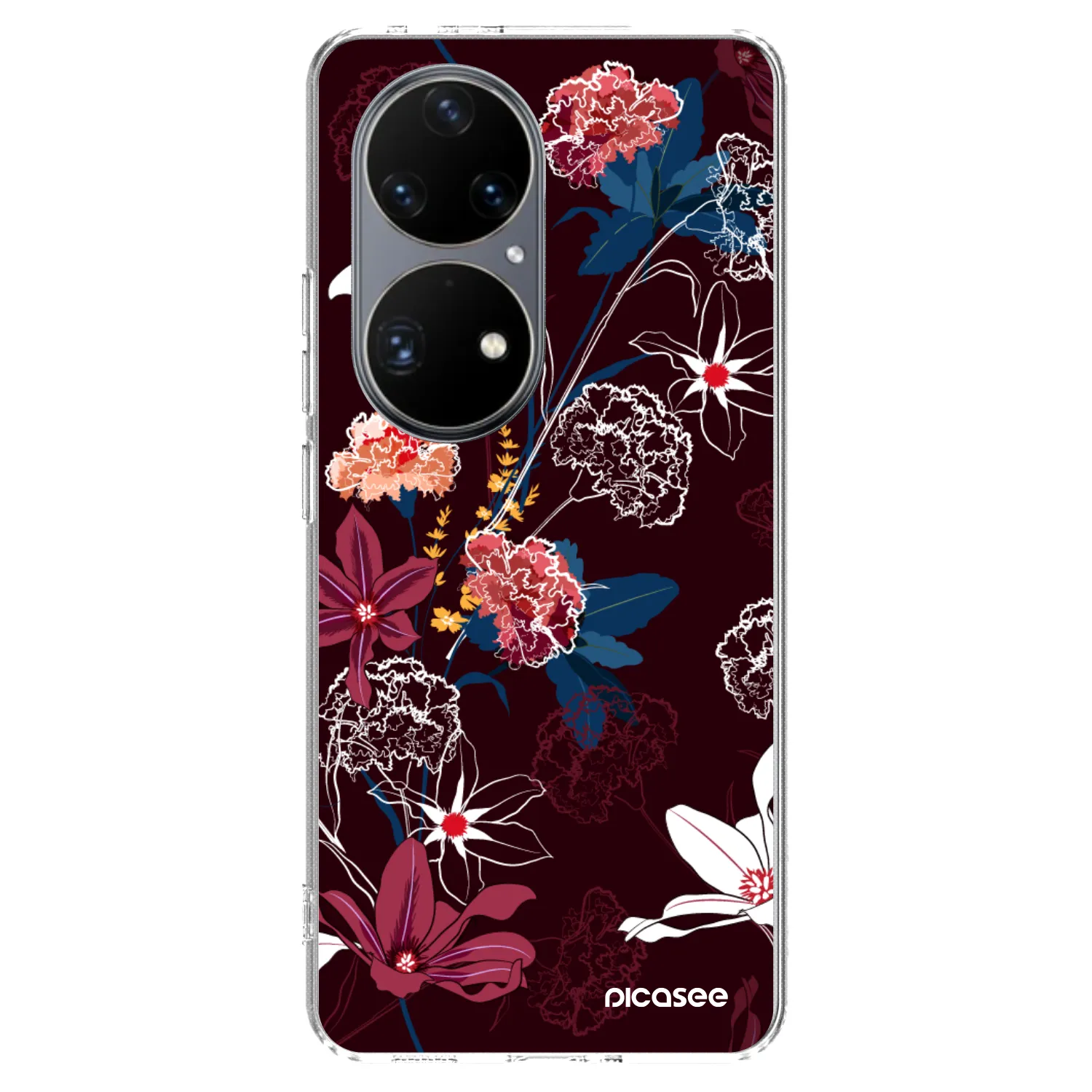 Picasee silikonski prozorni ovitek za Huawei P50 - Dark Meadow