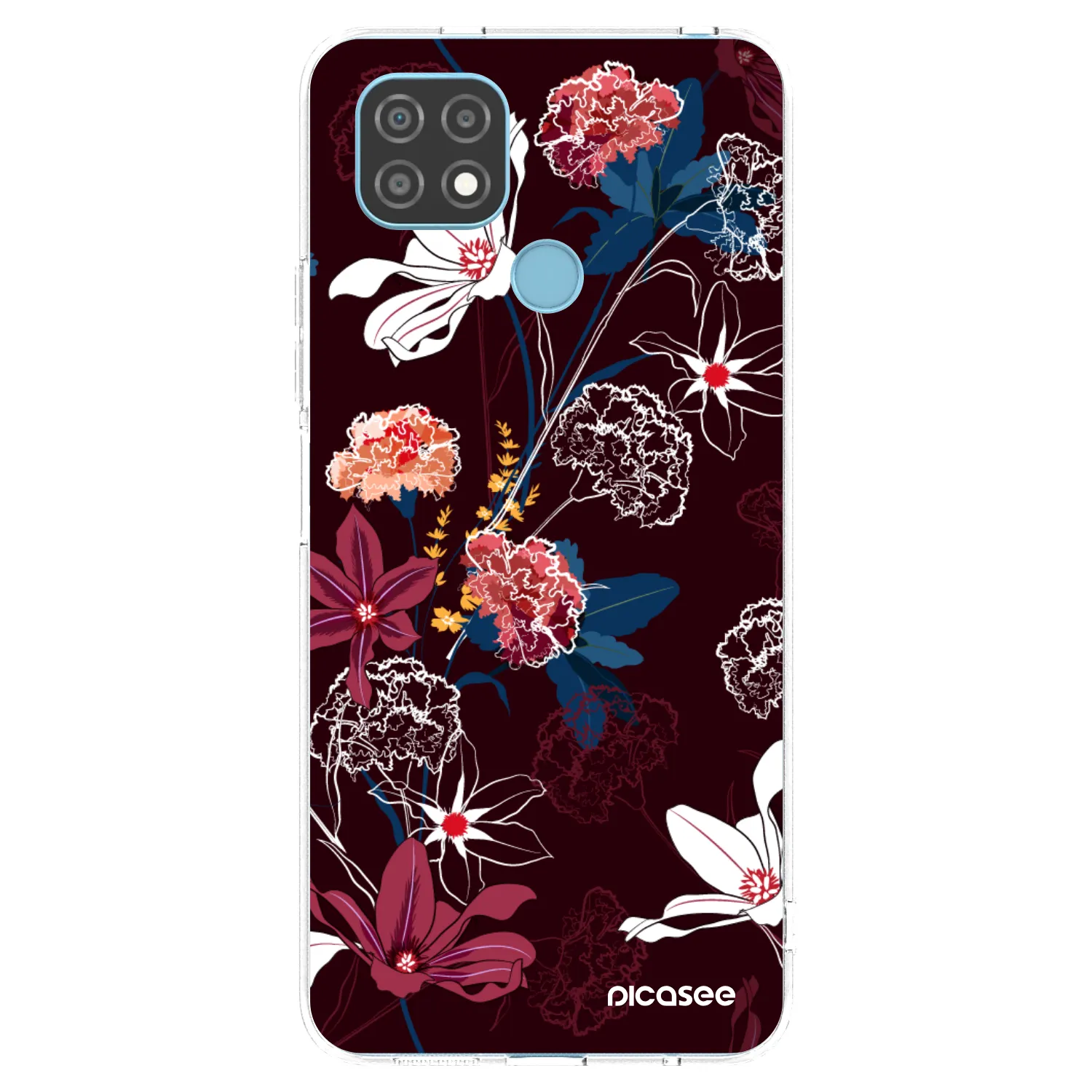 Picasee silikonski prozorni ovitek za Realme C21 - Dark Meadow