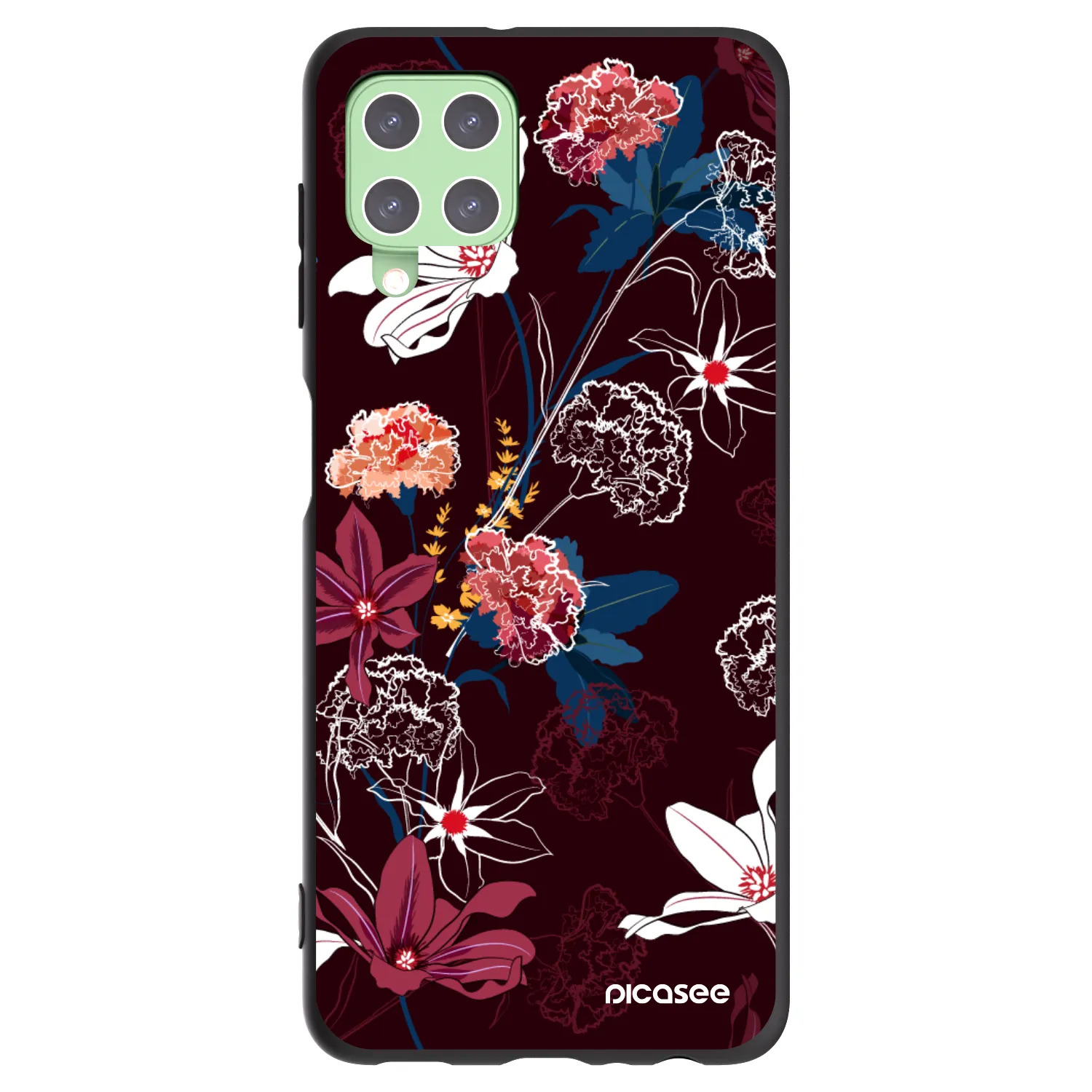 Picasee silikonski črni ovitek za Samsung Galaxy A22 A225F 4G - Dark Meadow