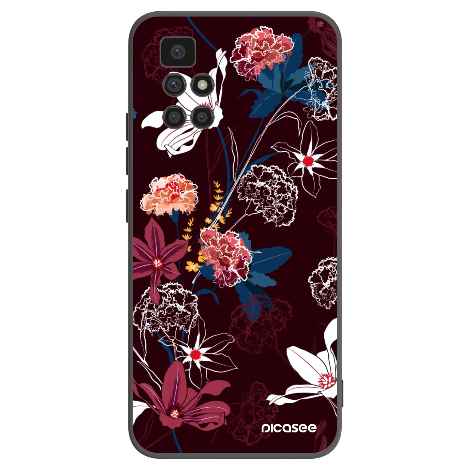 Picasee silikonski črni ovitek za Xiaomi Redmi 10 - Dark Meadow