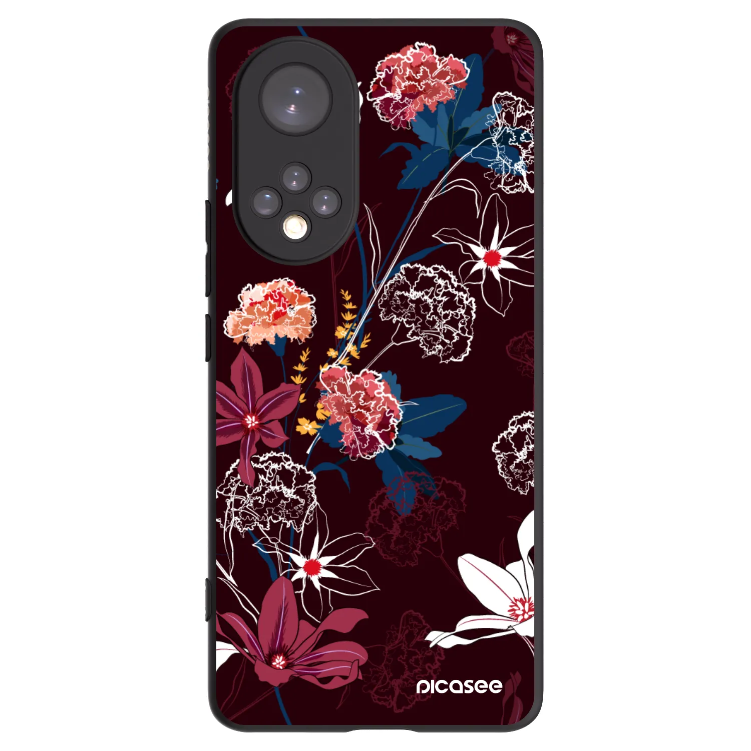 Picasee silikonski črni ovitek za Huawei Nova 9 - Dark Meadow
