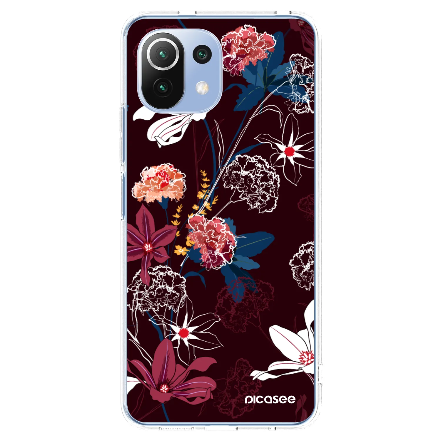 Picasee silikonski prozorni ovitek za Xiaomi 11 Lite 5G NE - Dark Meadow
