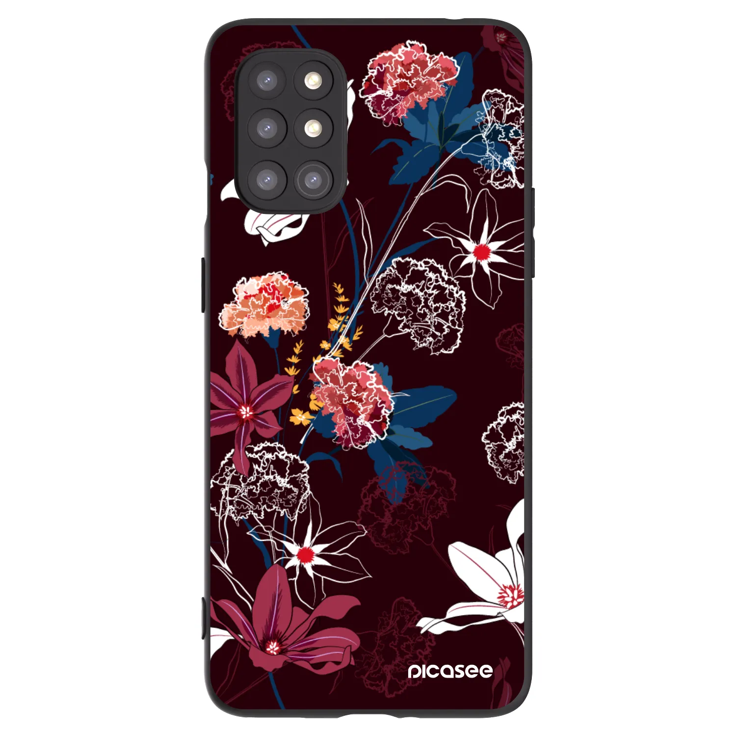 Picasee silikonski črni ovitek za OnePlus 8T - Dark Meadow