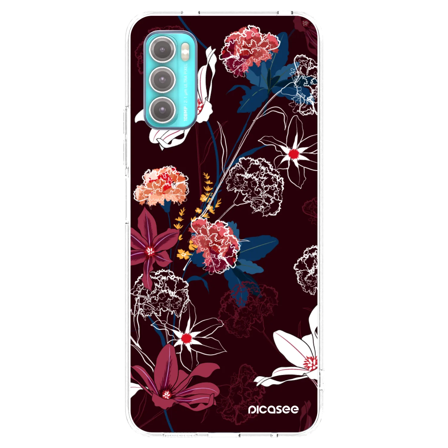 Picasee silikonski prozorni ovitek za Motorola Moto G60 - Dark Meadow