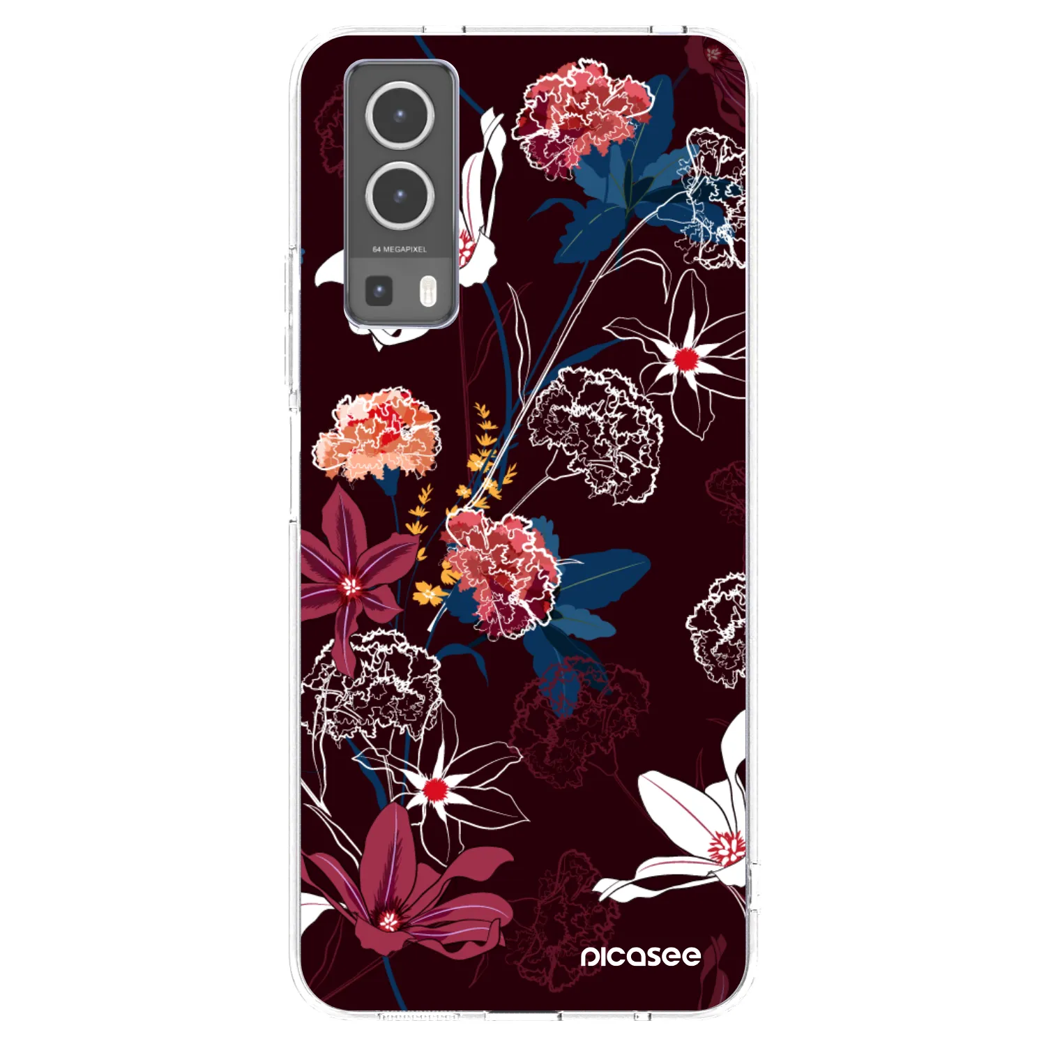 Picasee silikonski prozorni ovitek za Vivo Y72 5G - Dark Meadow