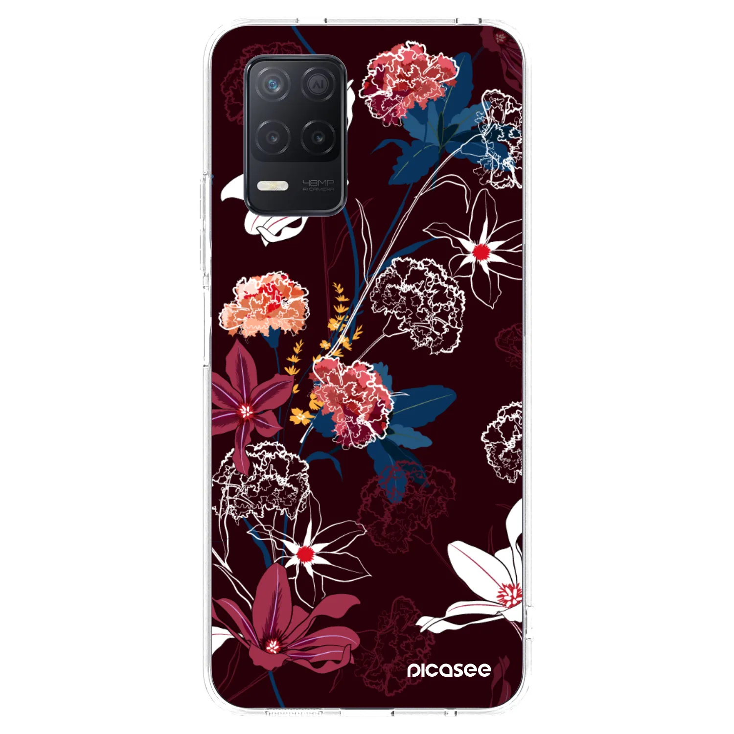 Picasee silikonski prozorni ovitek za Realme 8 5G - Dark Meadow