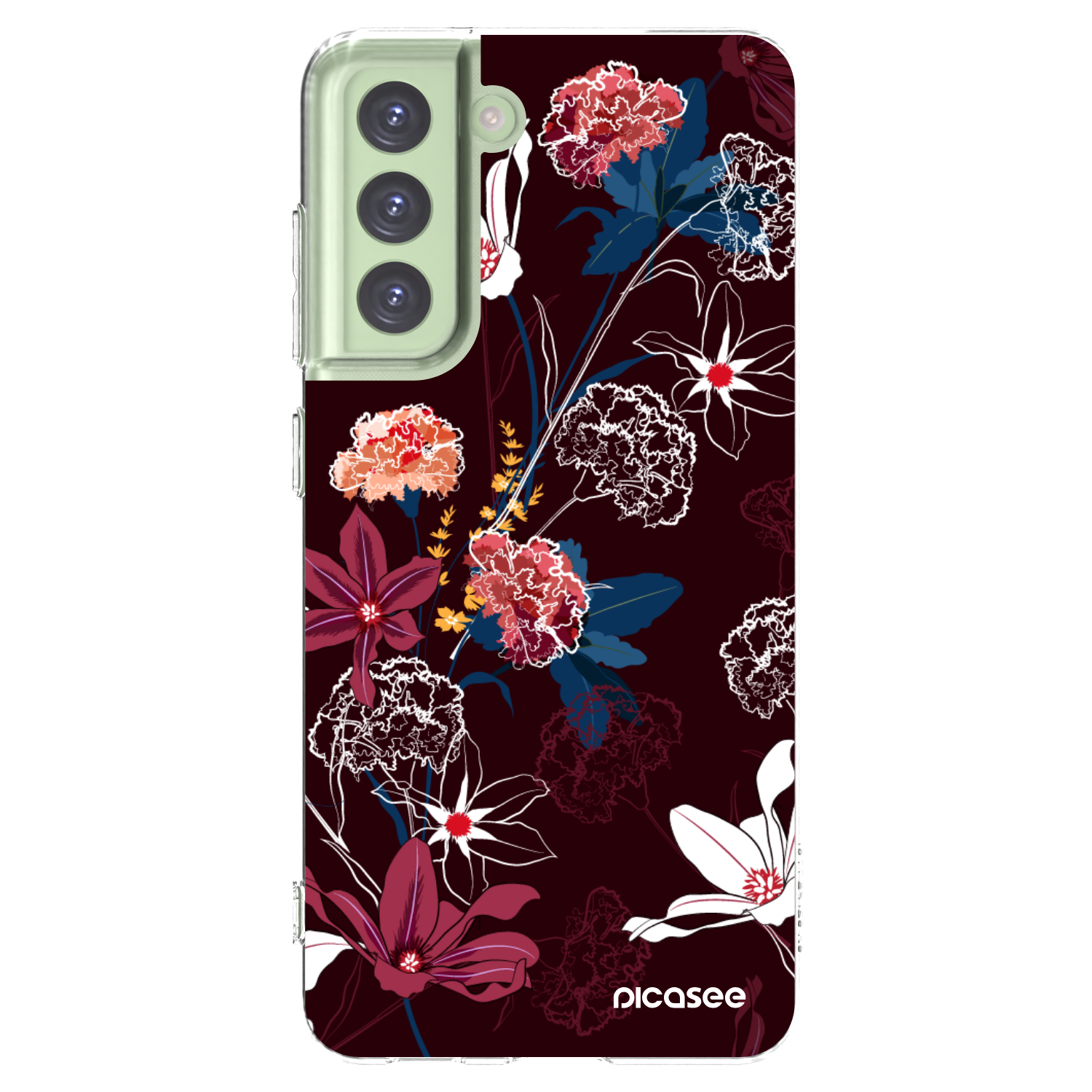 Picasee silikonski prozorni ovitek za Samsung Galaxy S21 FE 5G - Dark Meadow
