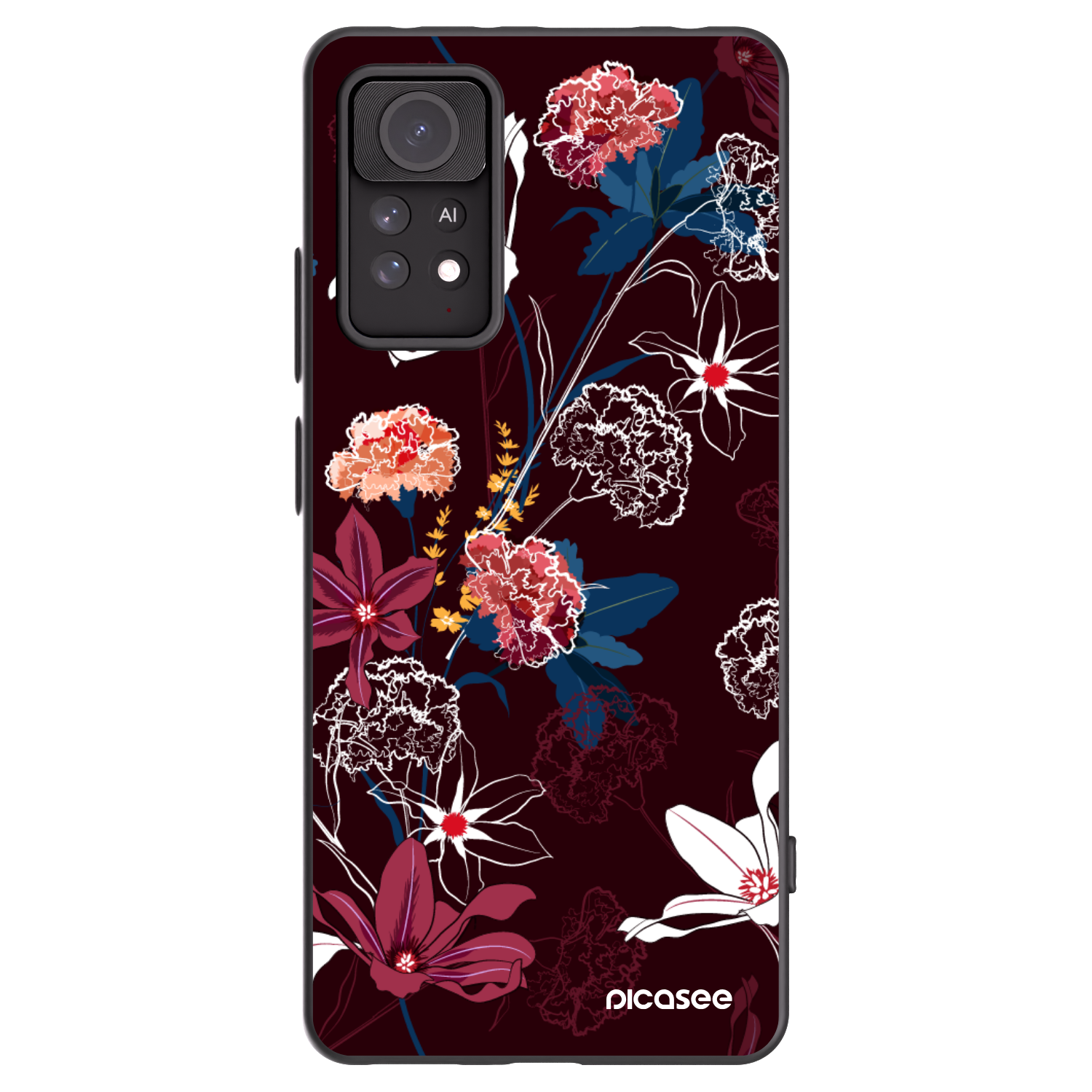 Picasee silikonski črni ovitek za Xiaomi Redmi Note 11 Pro 5G - Dark Meadow