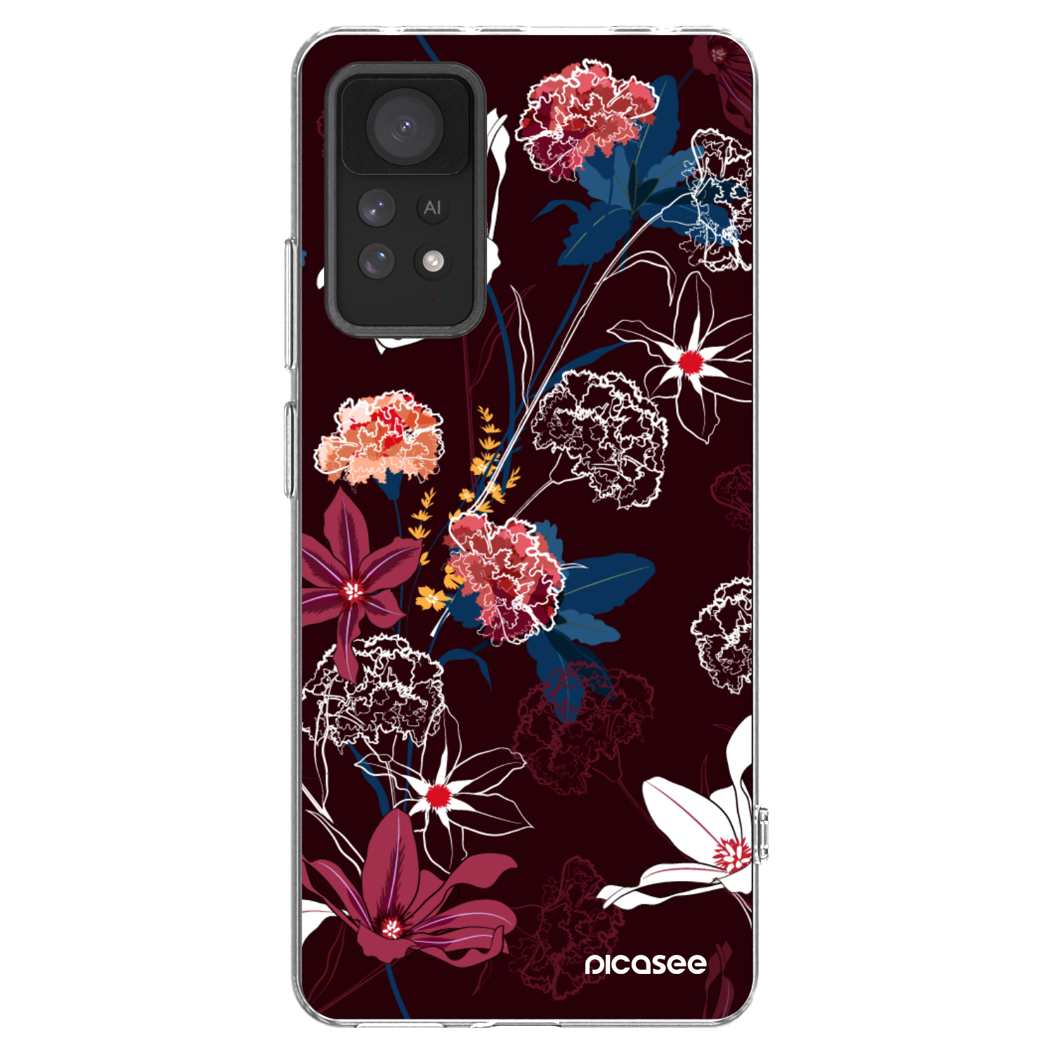 Picasee silikonski prozorni ovitek za Xiaomi Redmi Note 11 Pro 5G - Dark Meadow