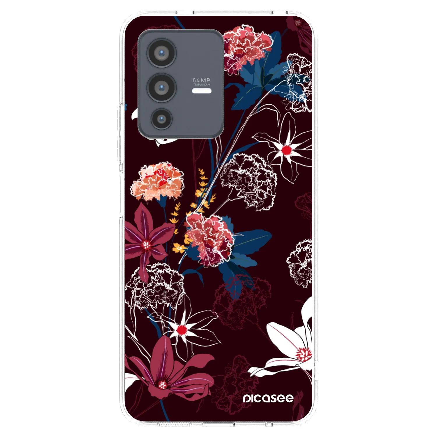 Picasee silikonski prozorni ovitek za Vivo V23 5G - Dark Meadow