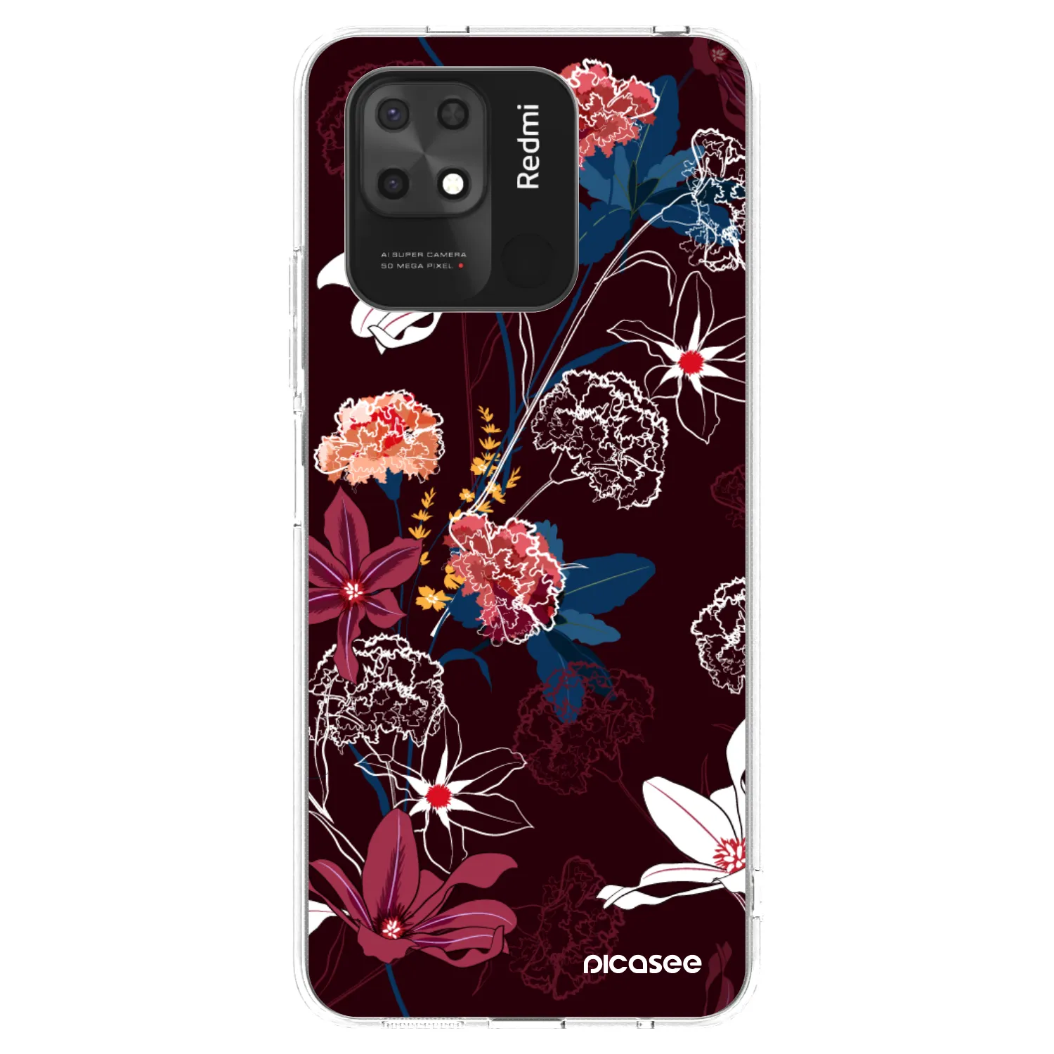Picasee silikonski prozorni ovitek za Xiaomi Redmi 10C - Dark Meadow