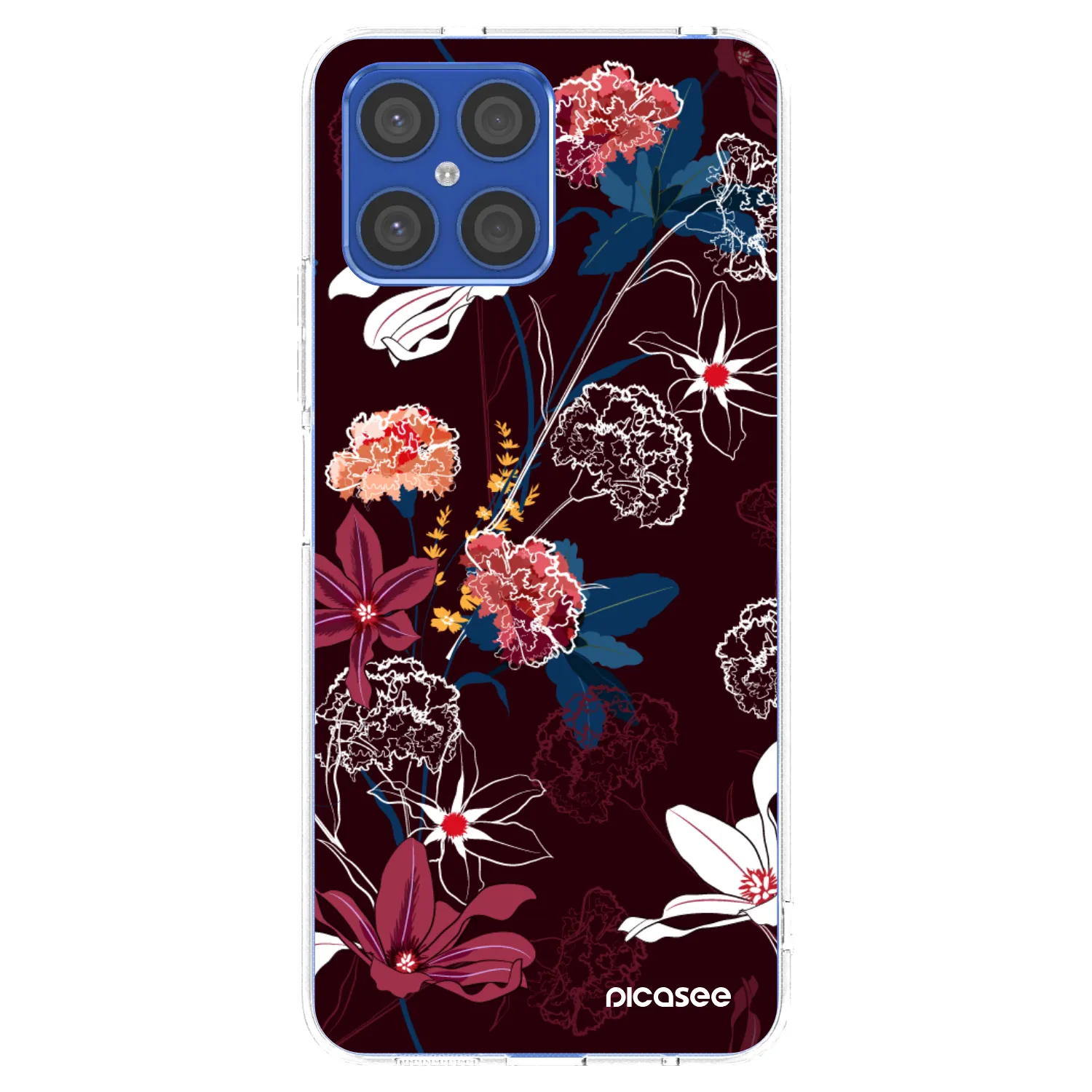 Picasee silikonski prozorni ovitek za Honor X8 4G - Dark Meadow