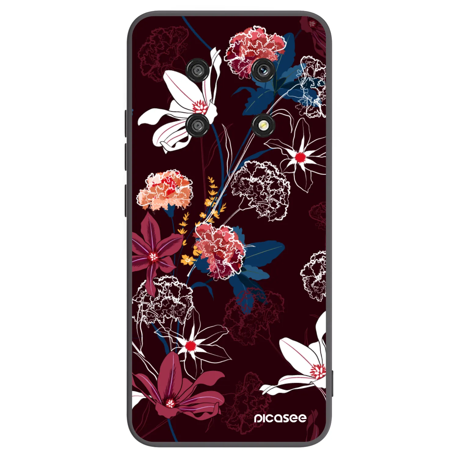 Picasee silikonski črni ovitek za Honor Magic4 Lite 5G - Dark Meadow
