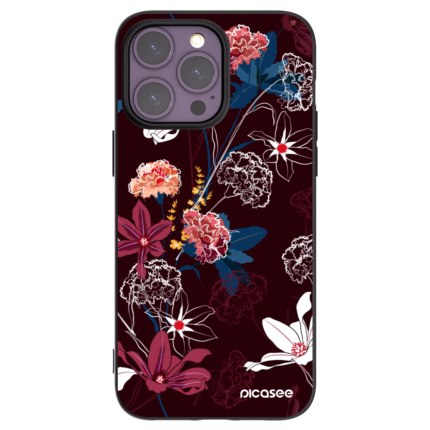 Picasee silikonski črni ovitek za Apple iPhone 14 Pro Max - Dark Meadow