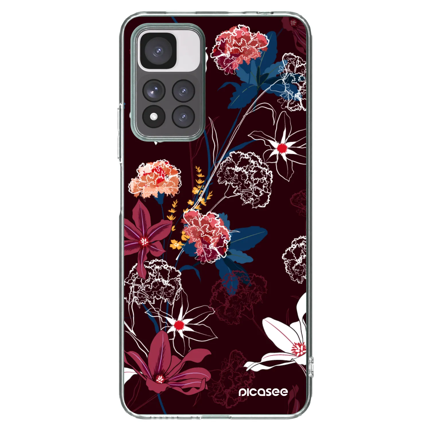 Picasee silikonski prozorni ovitek za Xiaomi Redmi Note 11 Pro+ 5G - Dark Meadow