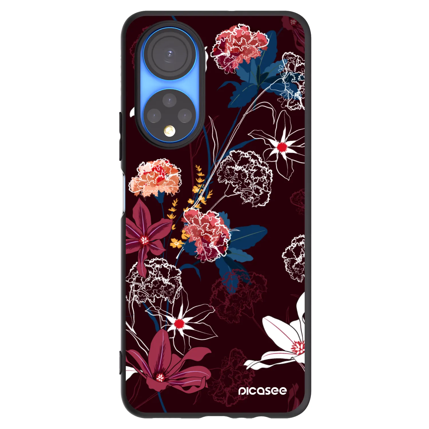 Picasee silikonski črni ovitek za Honor X7 - Dark Meadow