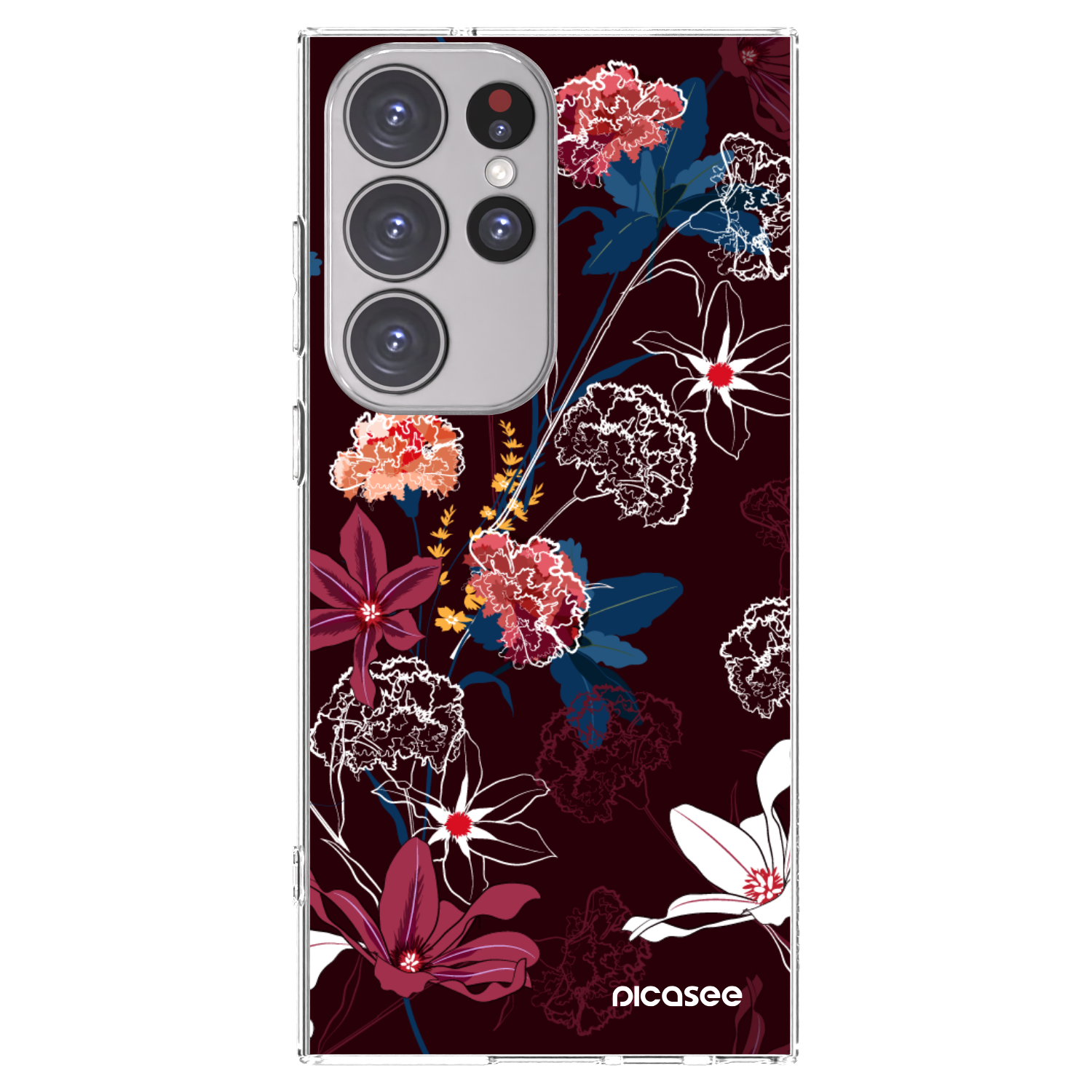 Picasee silikonski prozorni ovitek za Samsung Galaxy S23 Ultra 5G - Dark Meadow