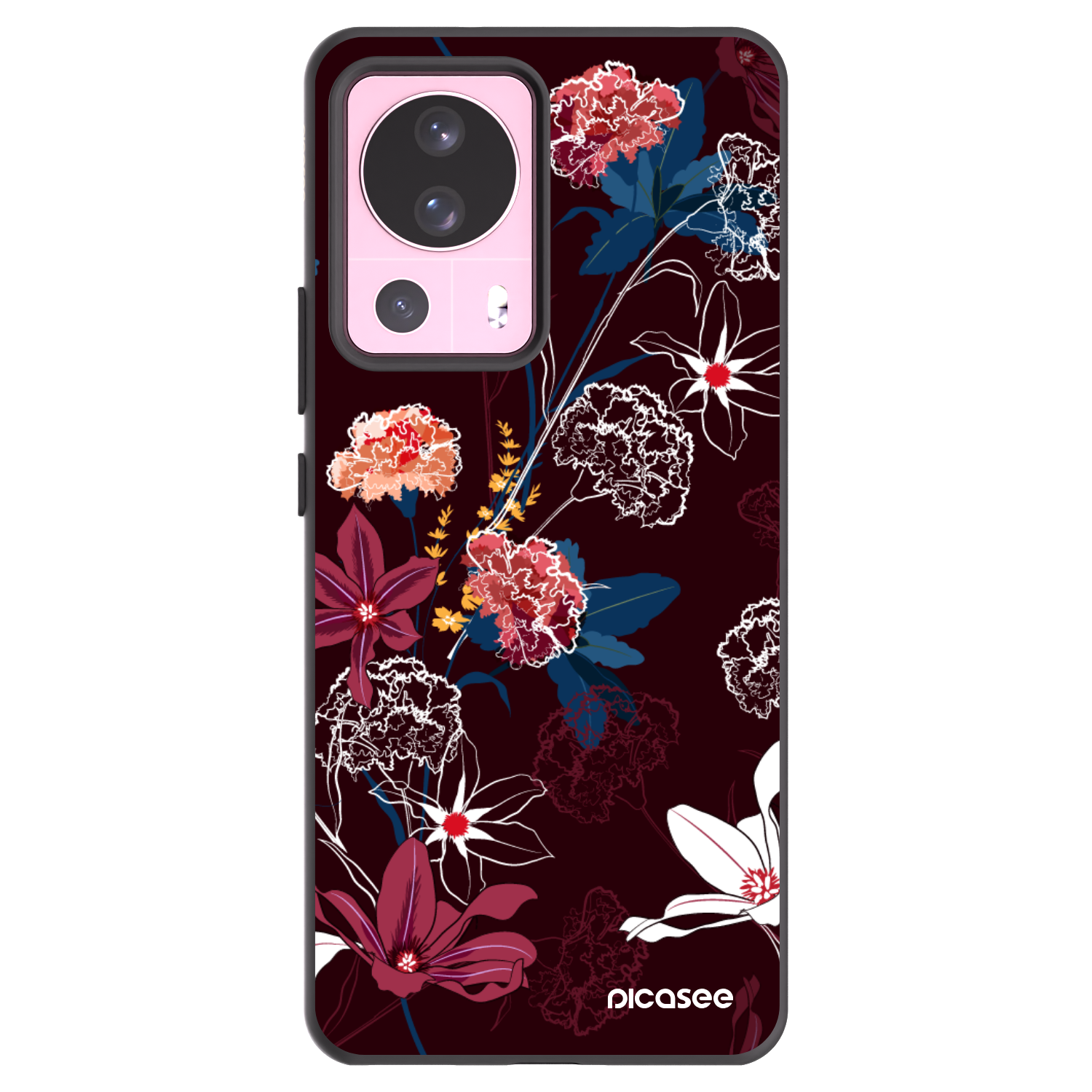 Picasee silikonski črni ovitek za Xiaomi 13 Lite - Dark Meadow