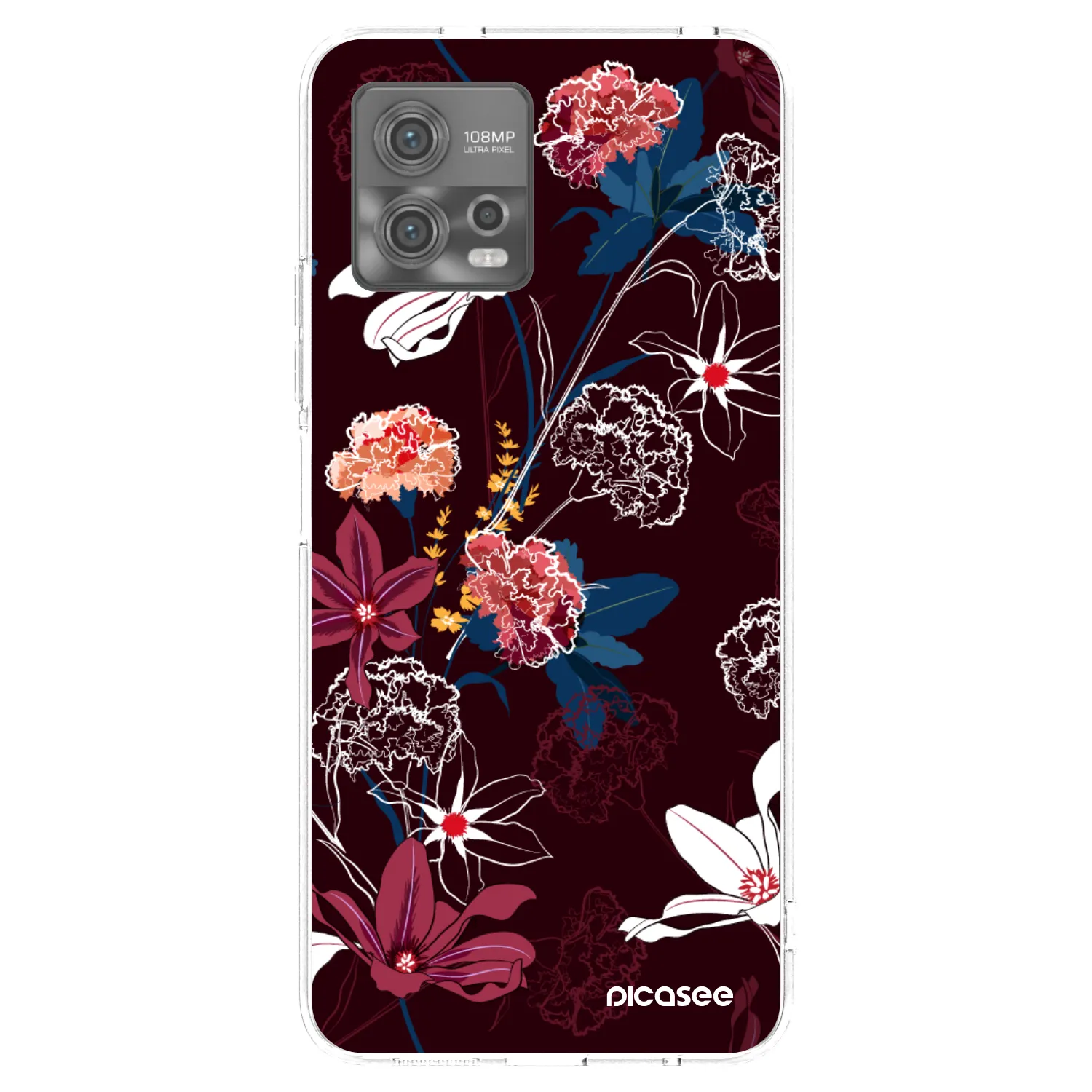 Picasee silikonski prozorni ovitek za Motorola Moto G72 - Dark Meadow