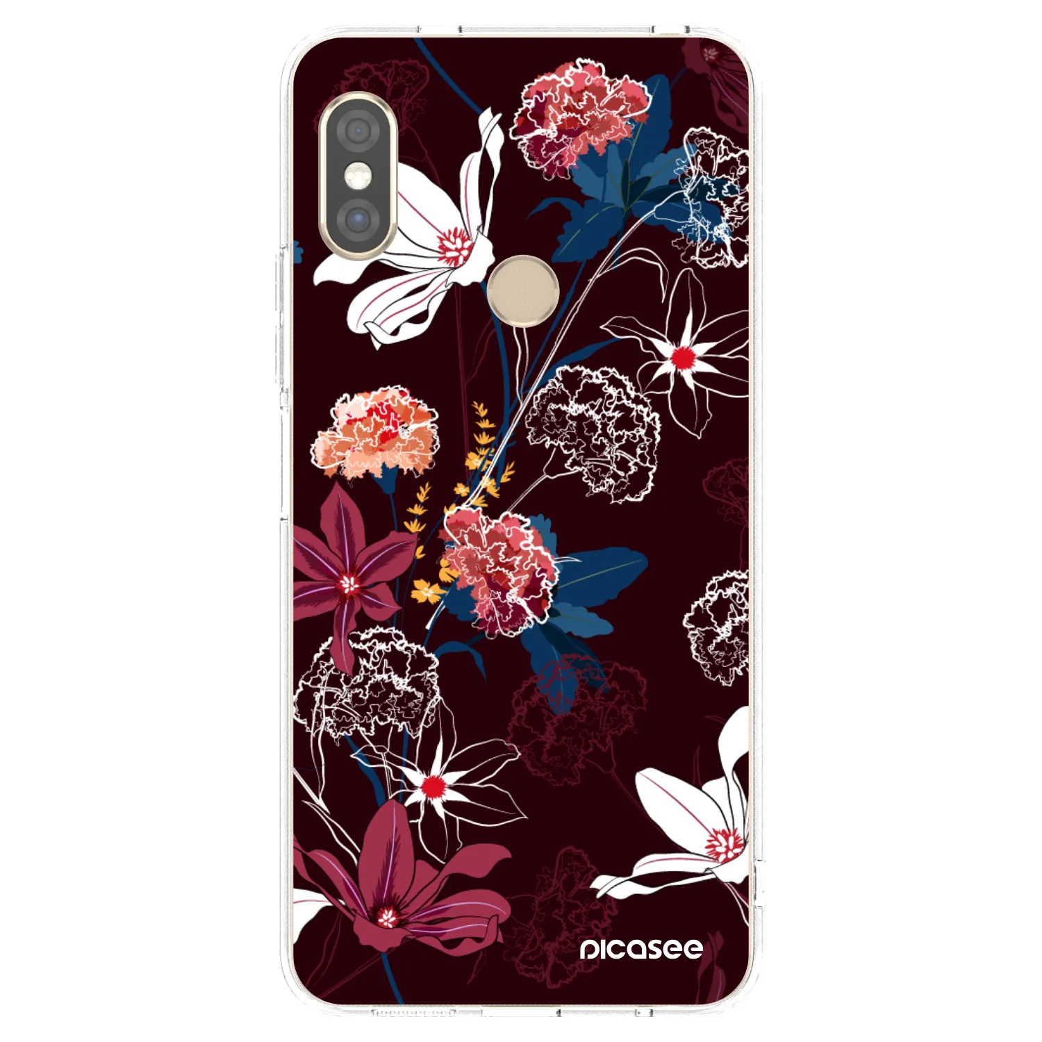Picasee silikonski prozorni ovitek za Xiaomi Redmi Note 5 Global - Dark Meadow