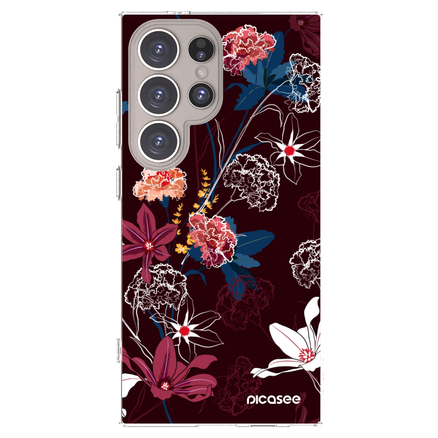 Picasee silikonski prozorni ovitek za Samsung Galaxy S24 Ultra S928B 5G - Dark Meadow