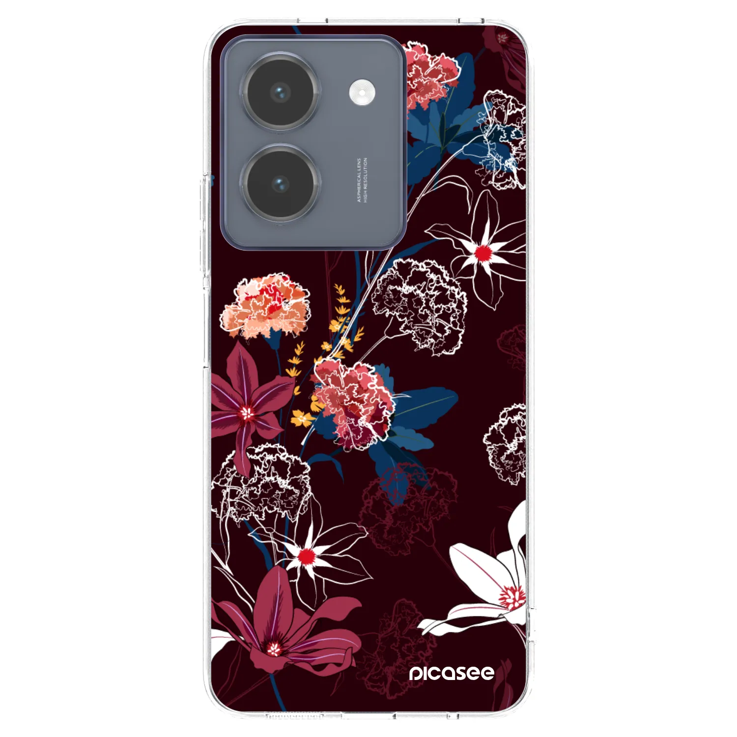 Picasee silikonski prozorni ovitek za Vivo Y36 4G - Dark Meadow
