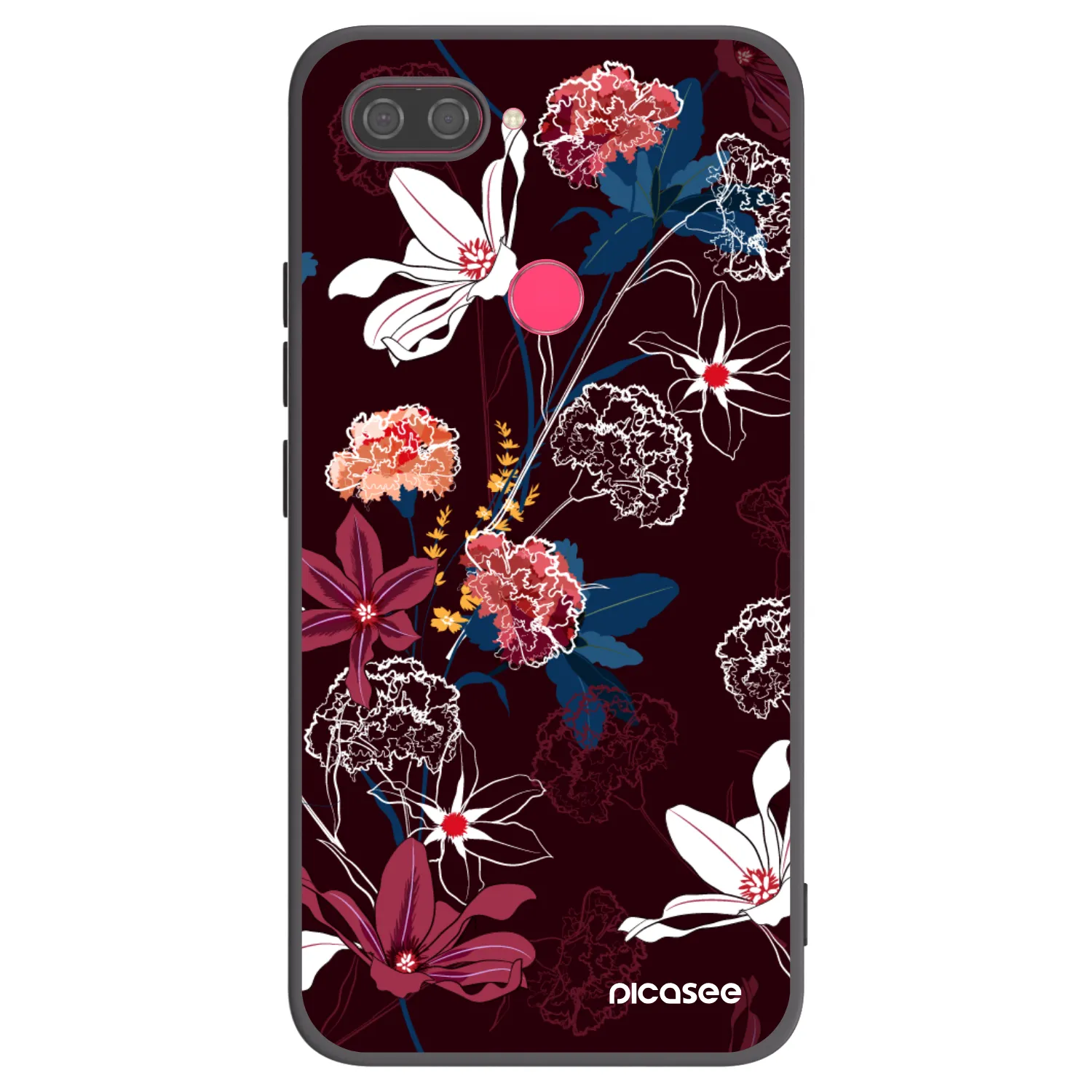 Picasee silikonski črni ovitek za Xiaomi Mi 8 Lite - Dark Meadow