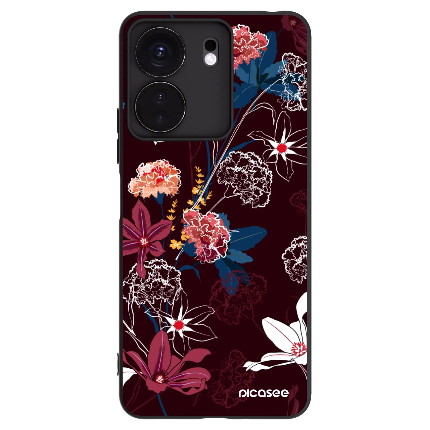 Picasee silikonski črni ovitek za Xiaomi Redmi 13C 4G - Dark Meadow