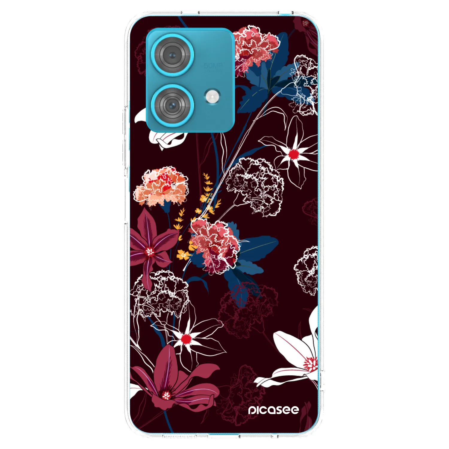 Picasee silikonski prozorni ovitek za Motorola Edge 40 Neo - Dark Meadow