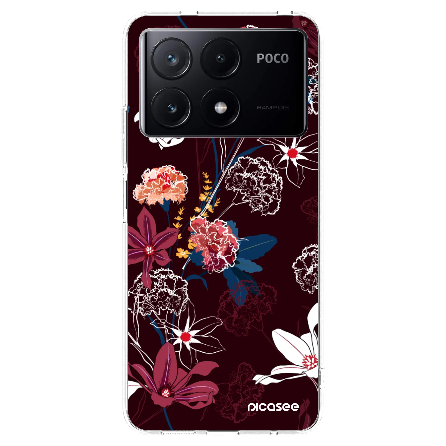 Picasee silikonski prozorni ovitek za Xiaomi Poco X6 Pro - Dark Meadow