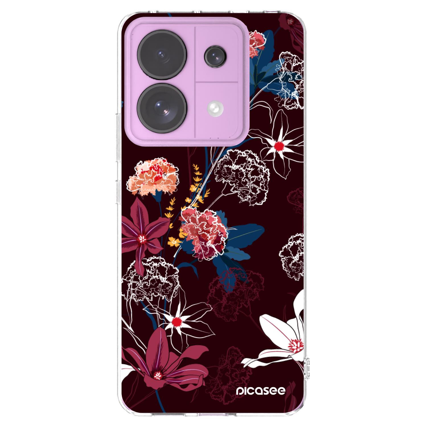 Picasee silikonski prozorni ovitek za Xiaomi Redmi Note 13 Pro 5G - Dark Meadow