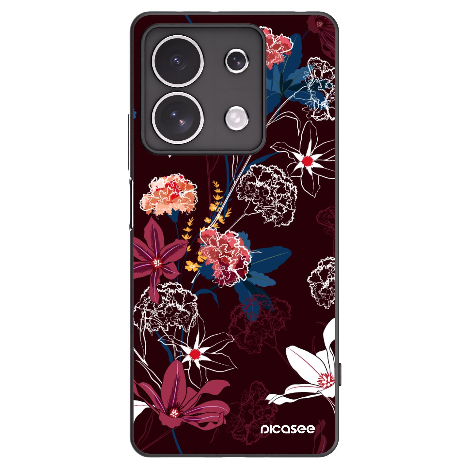 Picasee silikonski črni ovitek za Xiaomi Redmi Note 13 4G - Dark Meadow