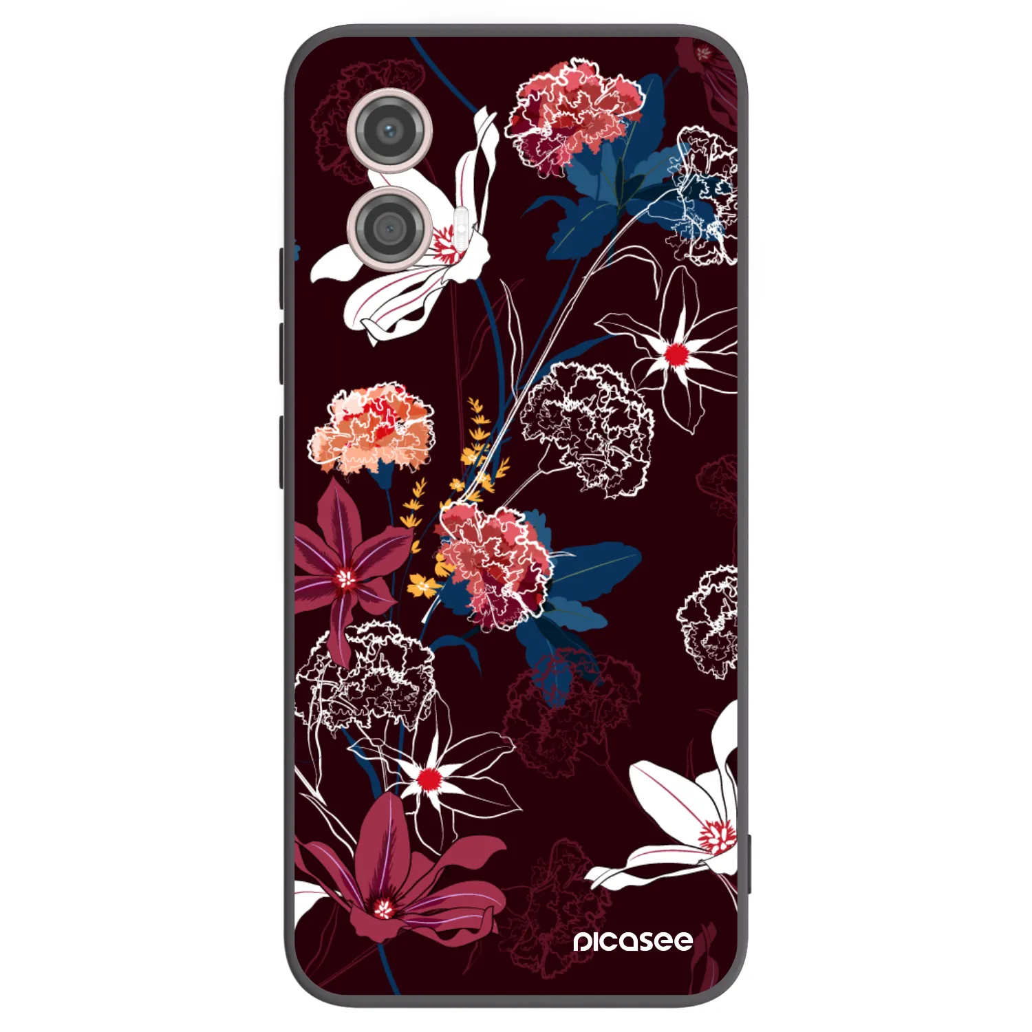 Picasee silikonski črni ovitek za Motorola Moto G53 5G - Dark Meadow