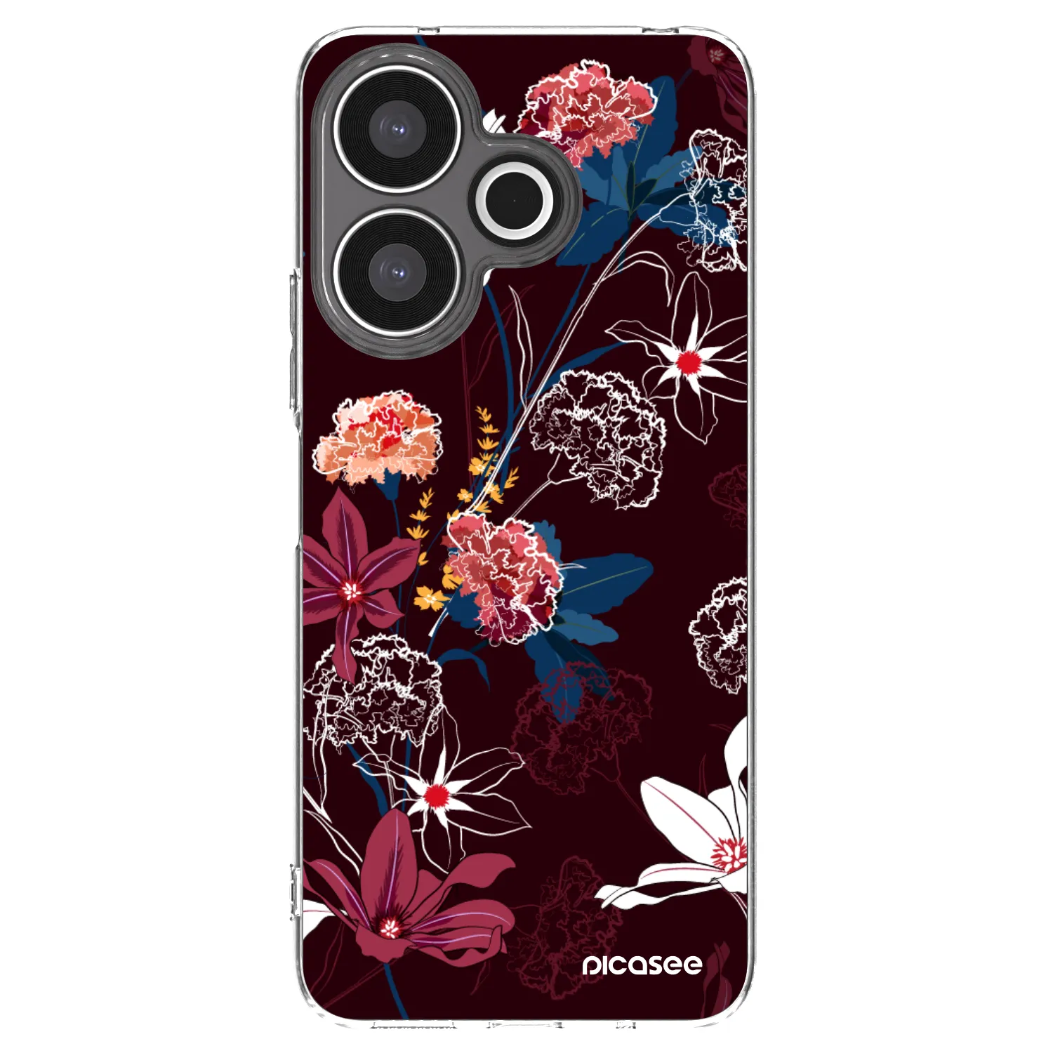 Picasee silikonski prozorni ovitek za Xiaomi Redmi 13 4G - Dark Meadow