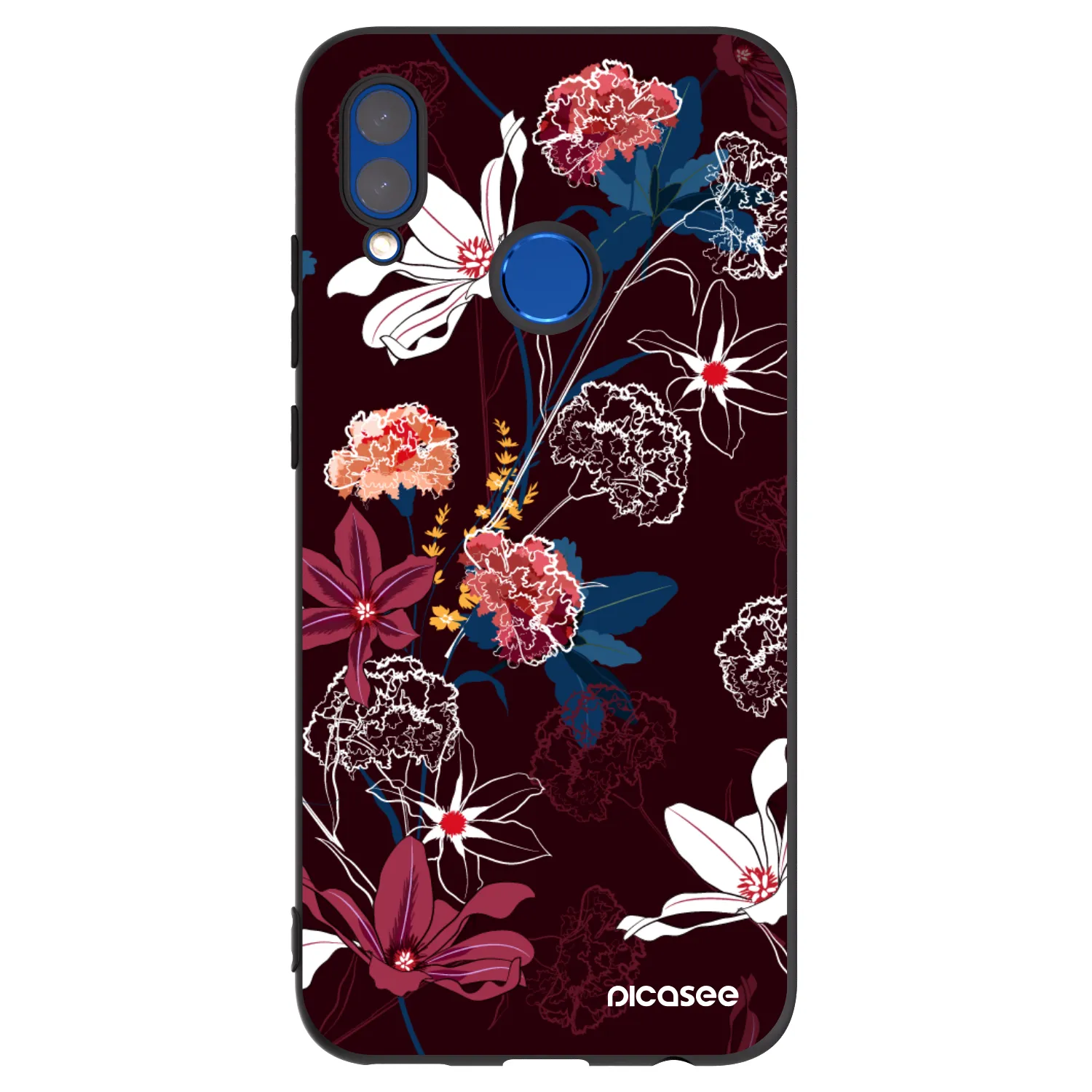Picasee silikonski črni ovitek za Honor 10 Lite - Dark Meadow