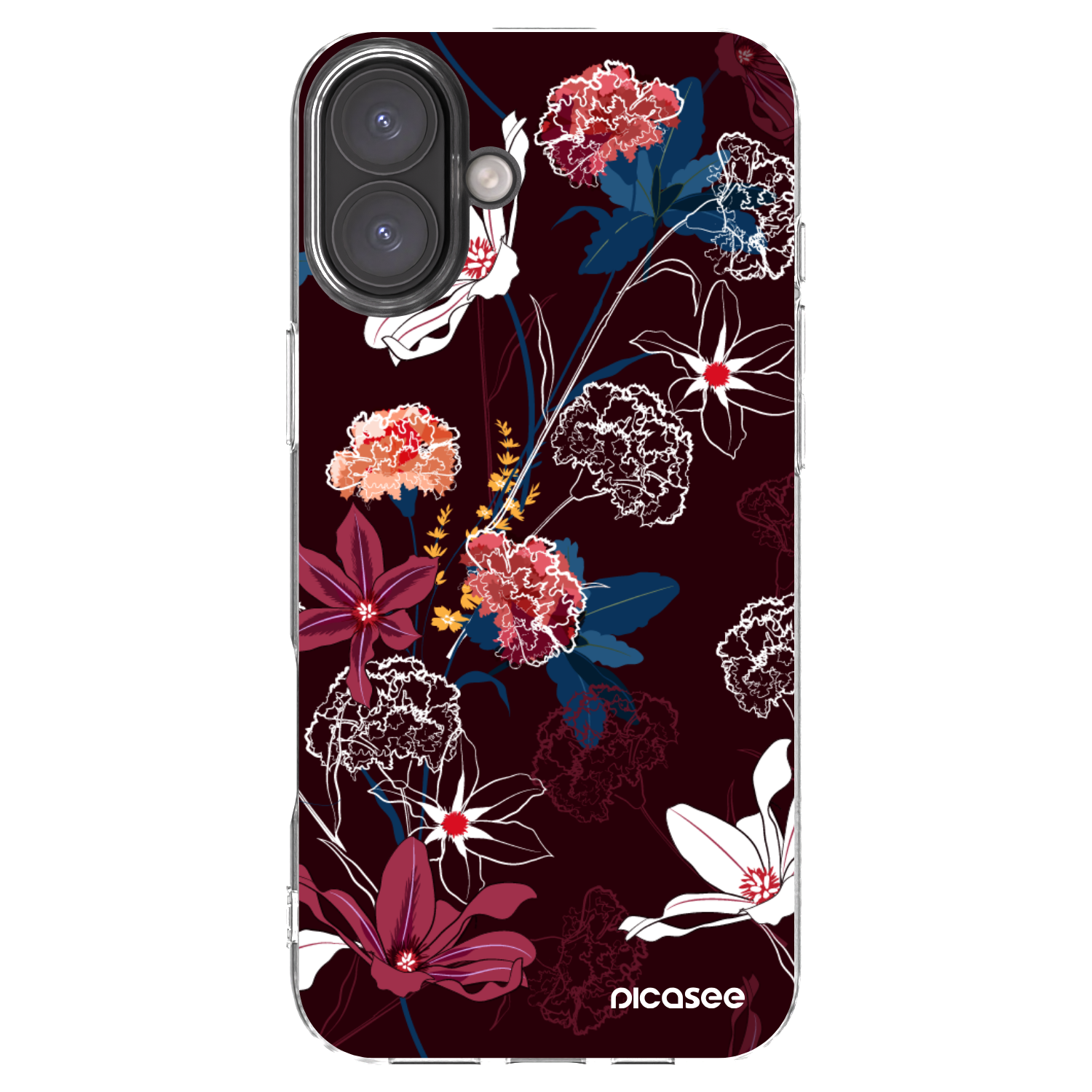 Picasee silikonski prozorni ovitek za Apple iPhone 16 Plus - Dark Meadow