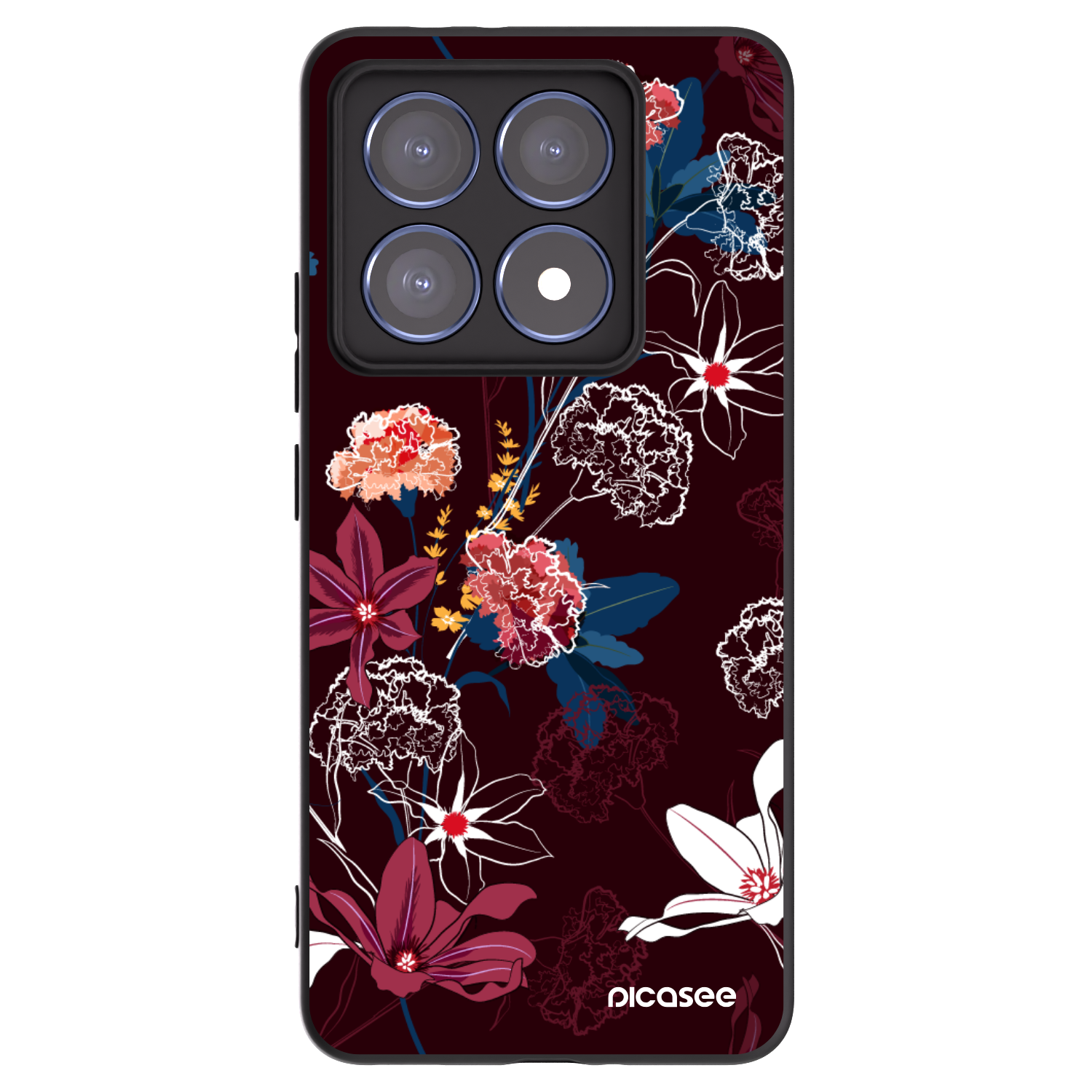 Picasee silikonski črni ovitek za Xiaomi 14T Pro - Dark Meadow