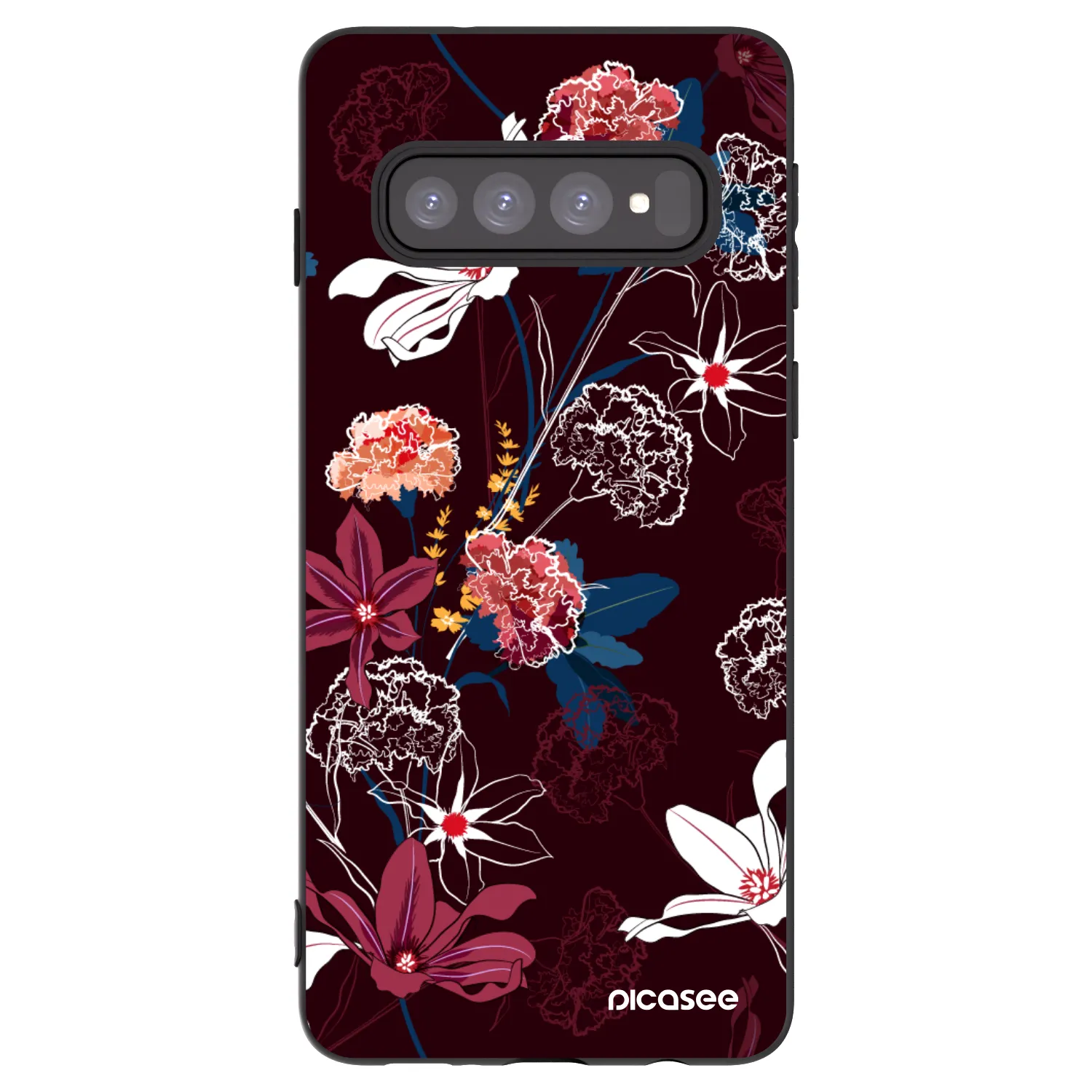Picasee silikonski črni ovitek za Samsung Galaxy S10 G973 - Dark Meadow