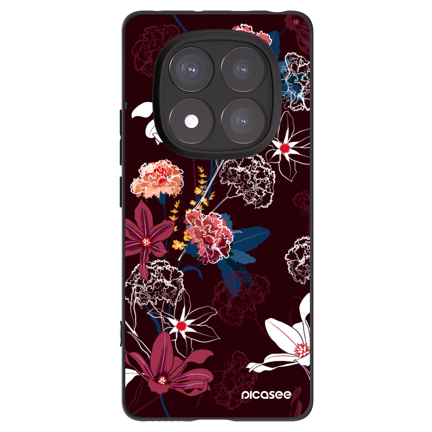 Picasee silikonski črni ovitek za Xiaomi Redmi Note 14 Pro+ 5G - Dark Meadow