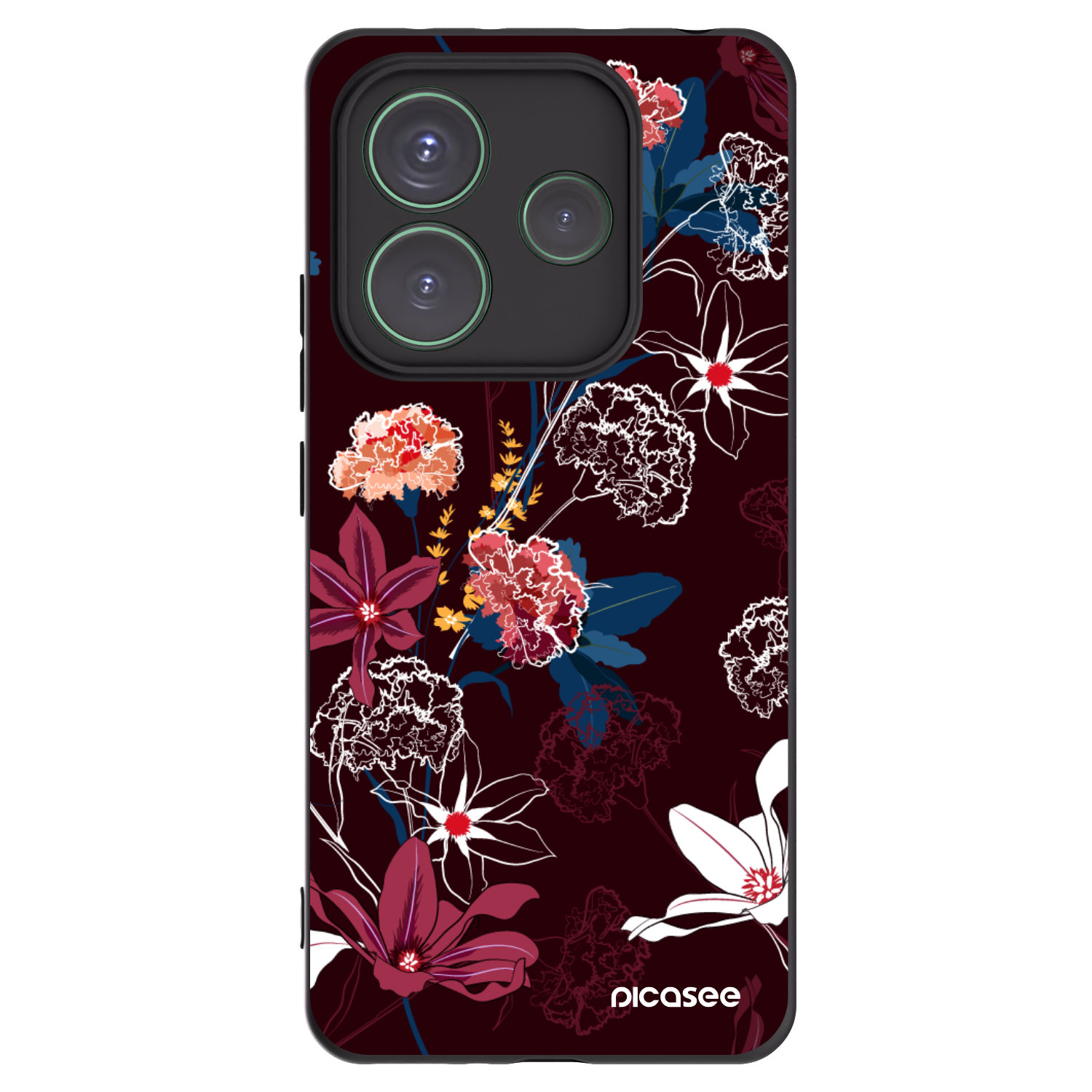 Picasee silikonski črni ovitek za Xiaomi Redmi Note 14 5G - Dark Meadow